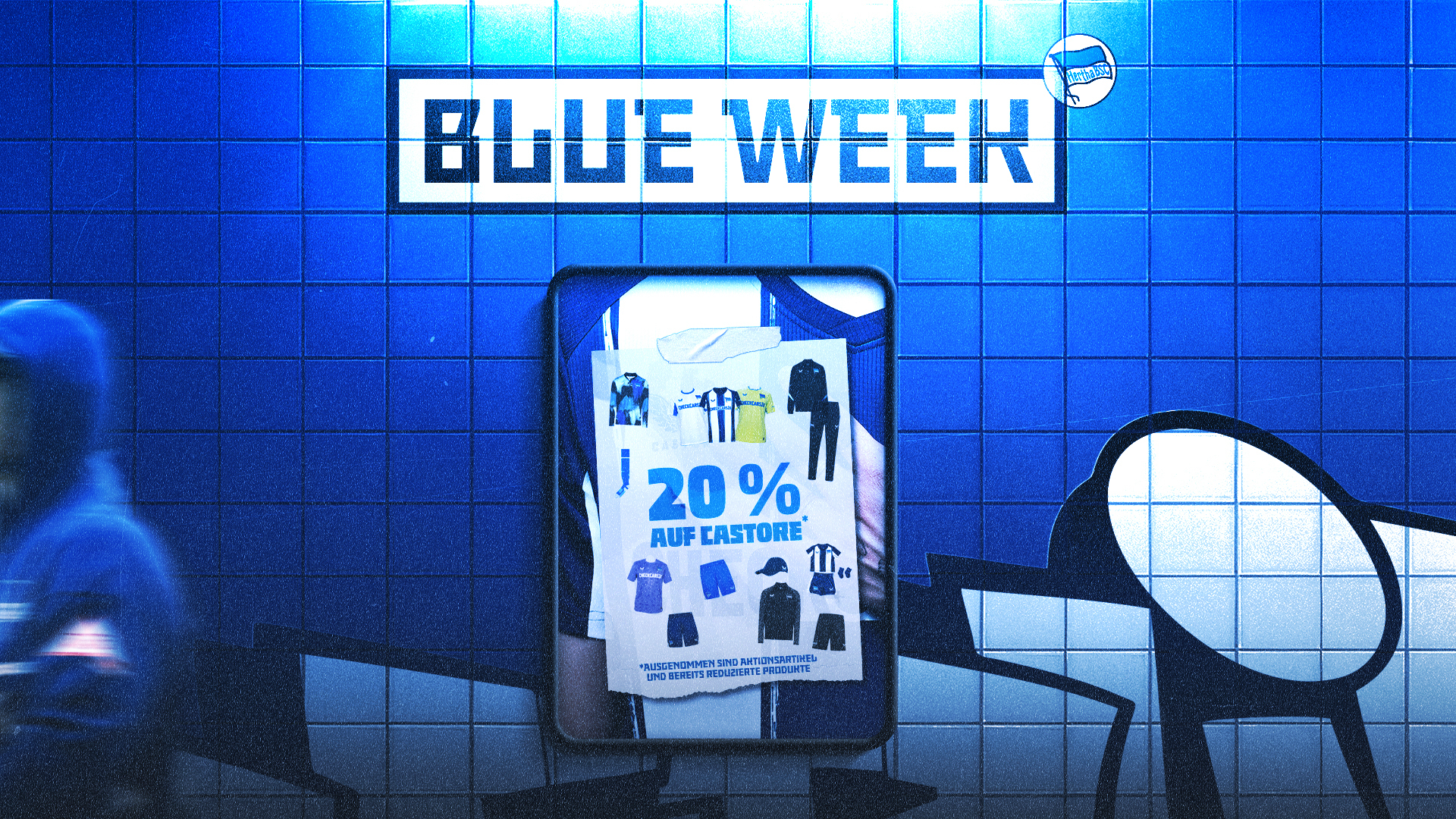 Die Grafik für den Blue Week Deal am Freitag.