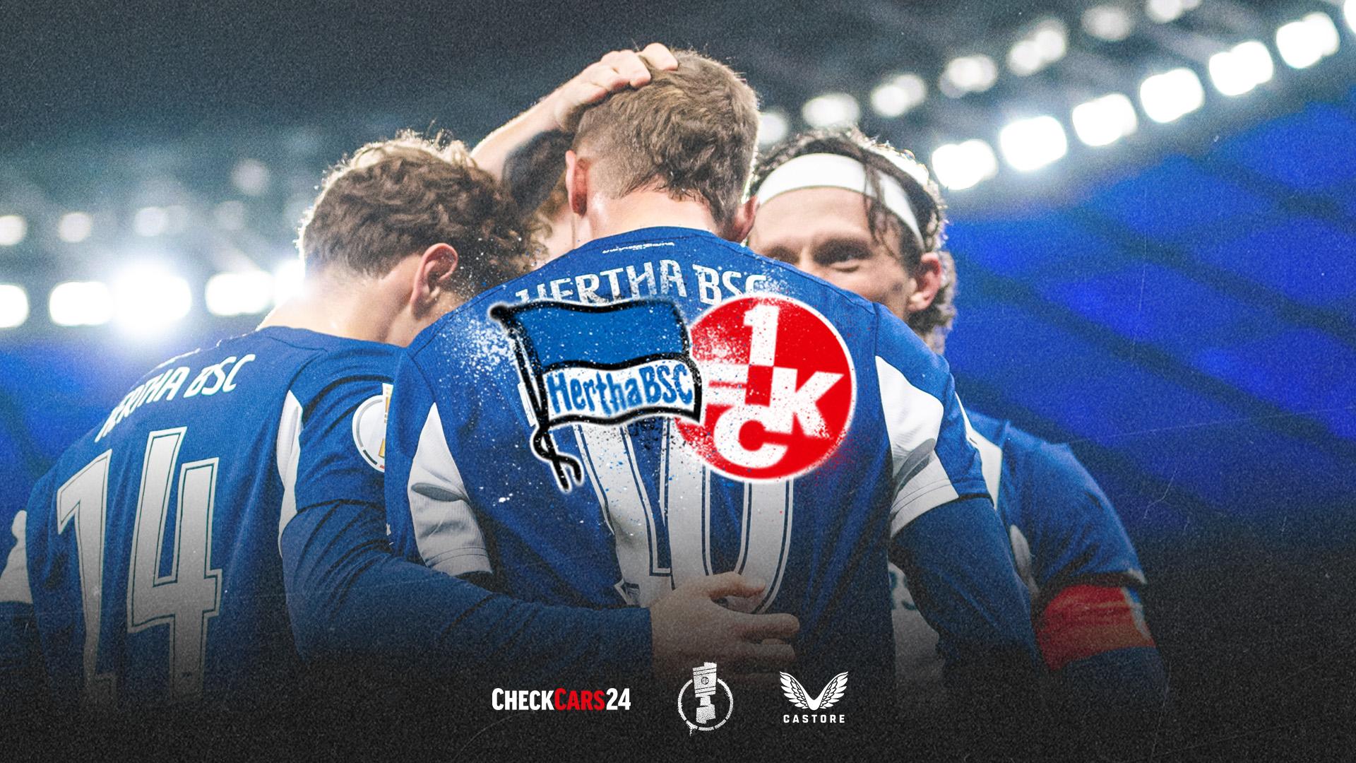 Pokalticketgrafik zum Achtelfinale gegen Kaiserslautern.