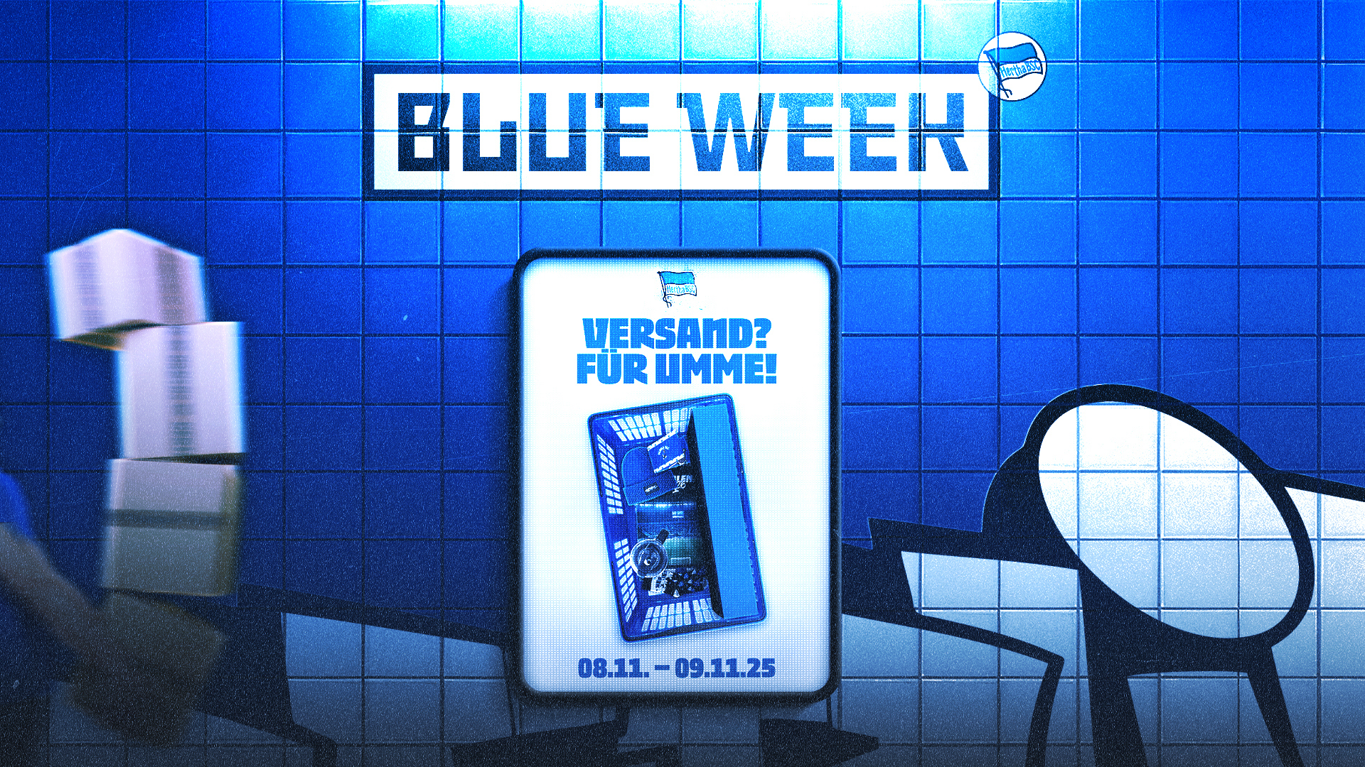 Die Grafik für den Blue Week Deal am Wochenende.