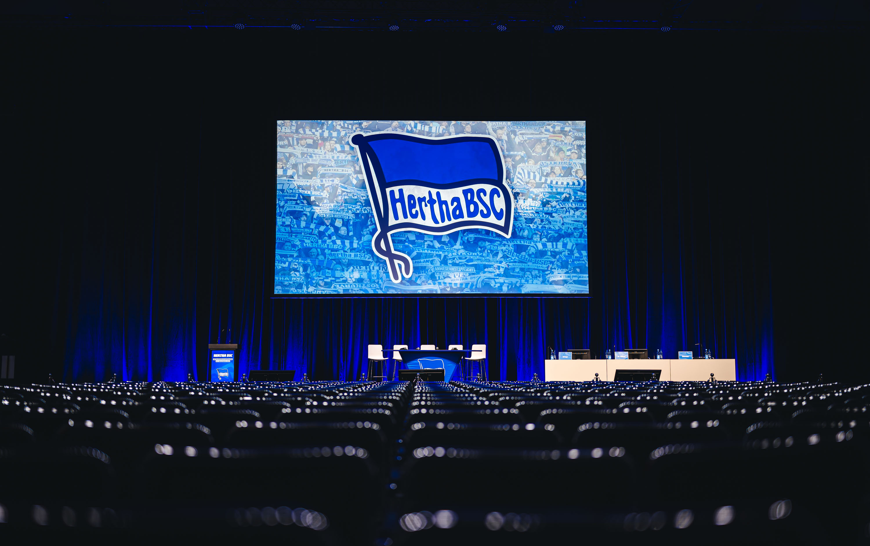 Die leere Messe Berlin vor der MV.