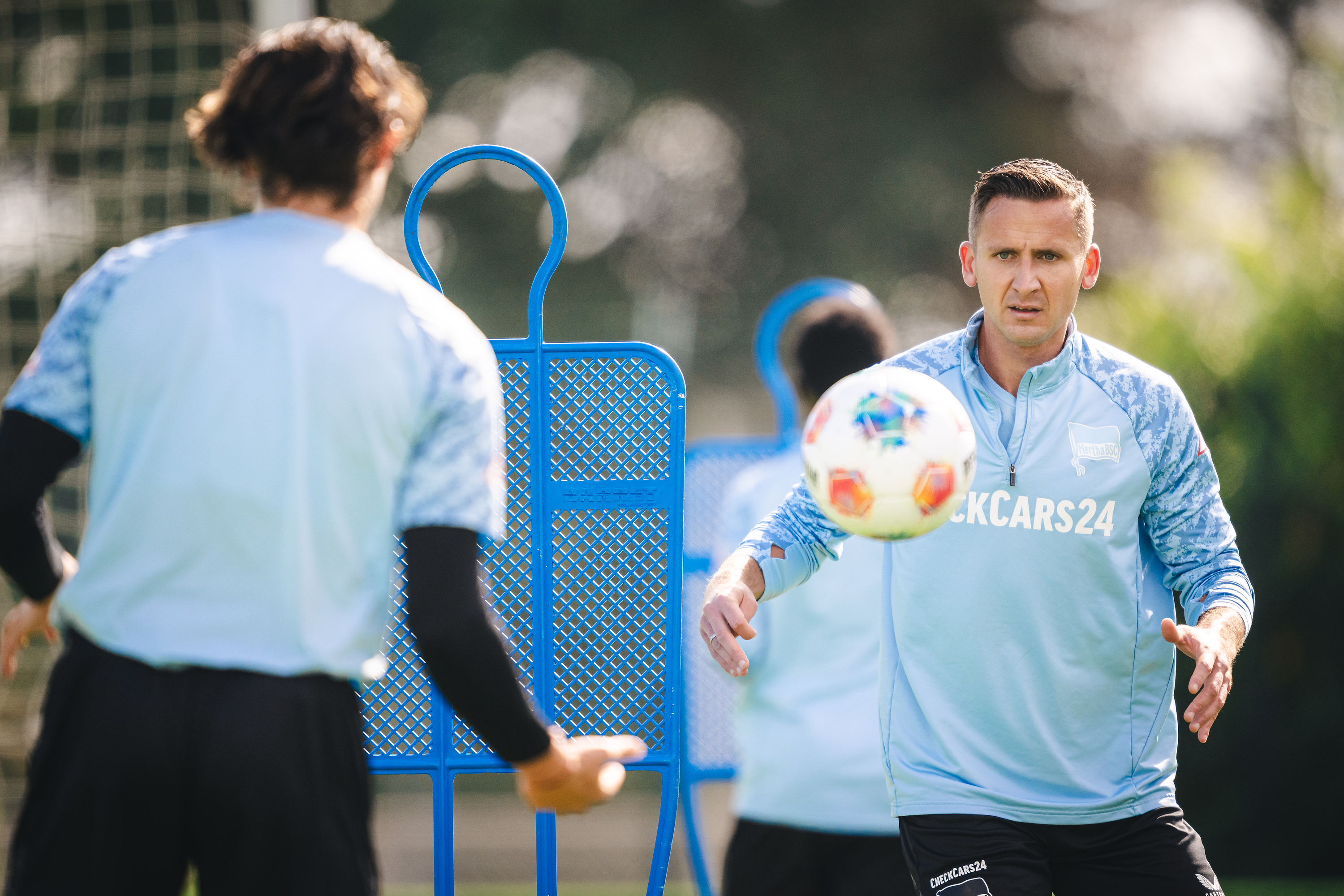 Paul Seguin bei einer Trainingsübung.