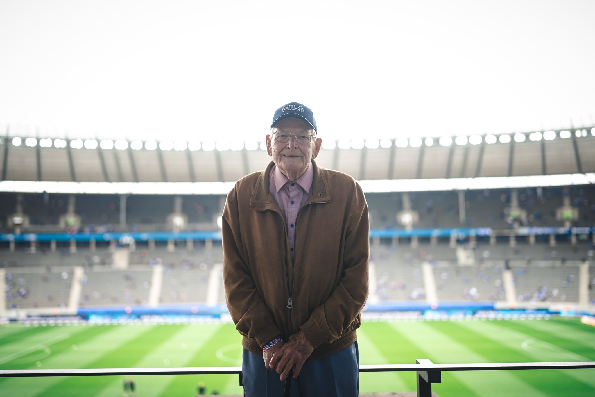 Der Herthaner Bernd Bröde im Olympiastadion.