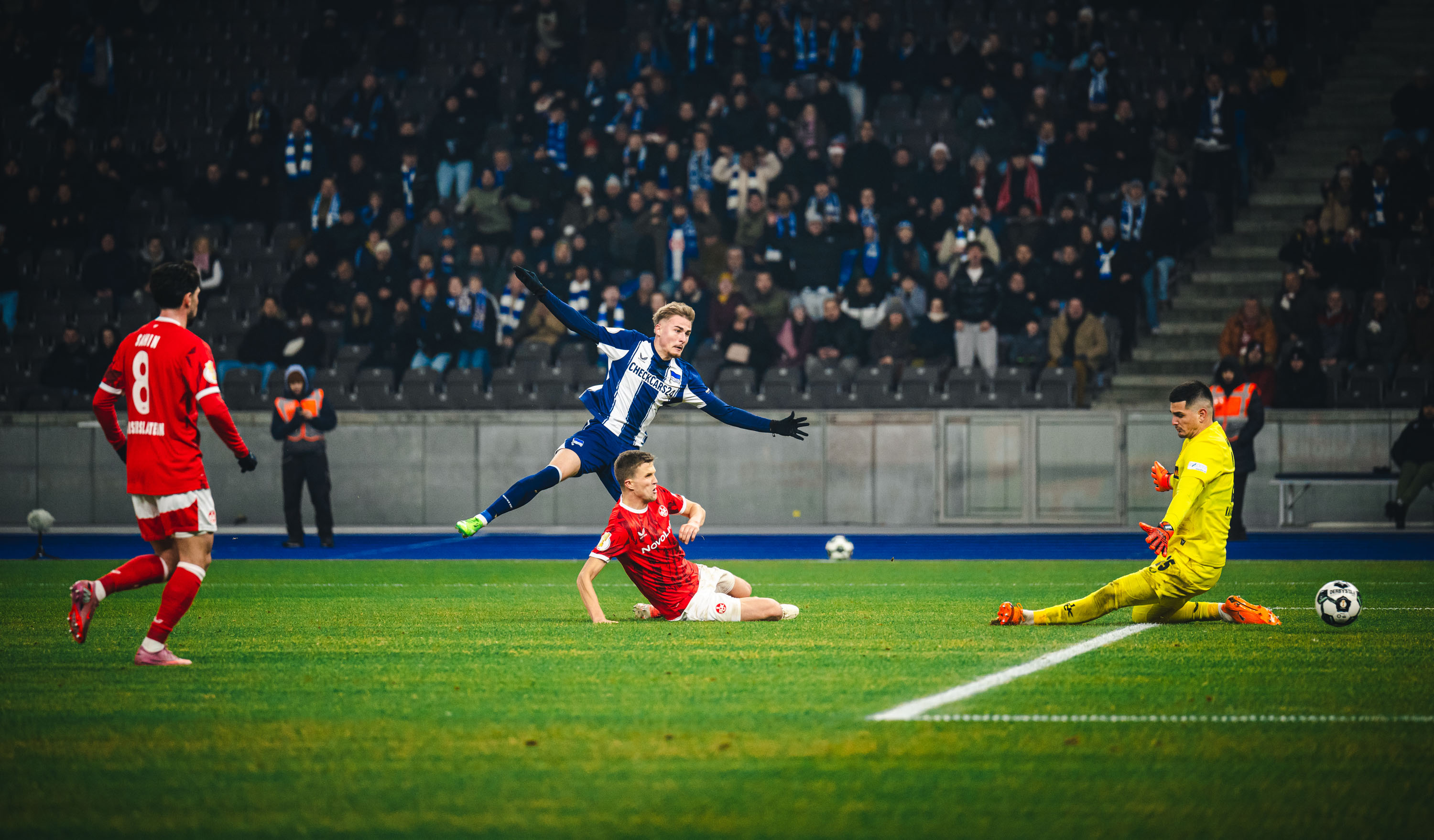 Marten Winkler trifft gegen den FCK.