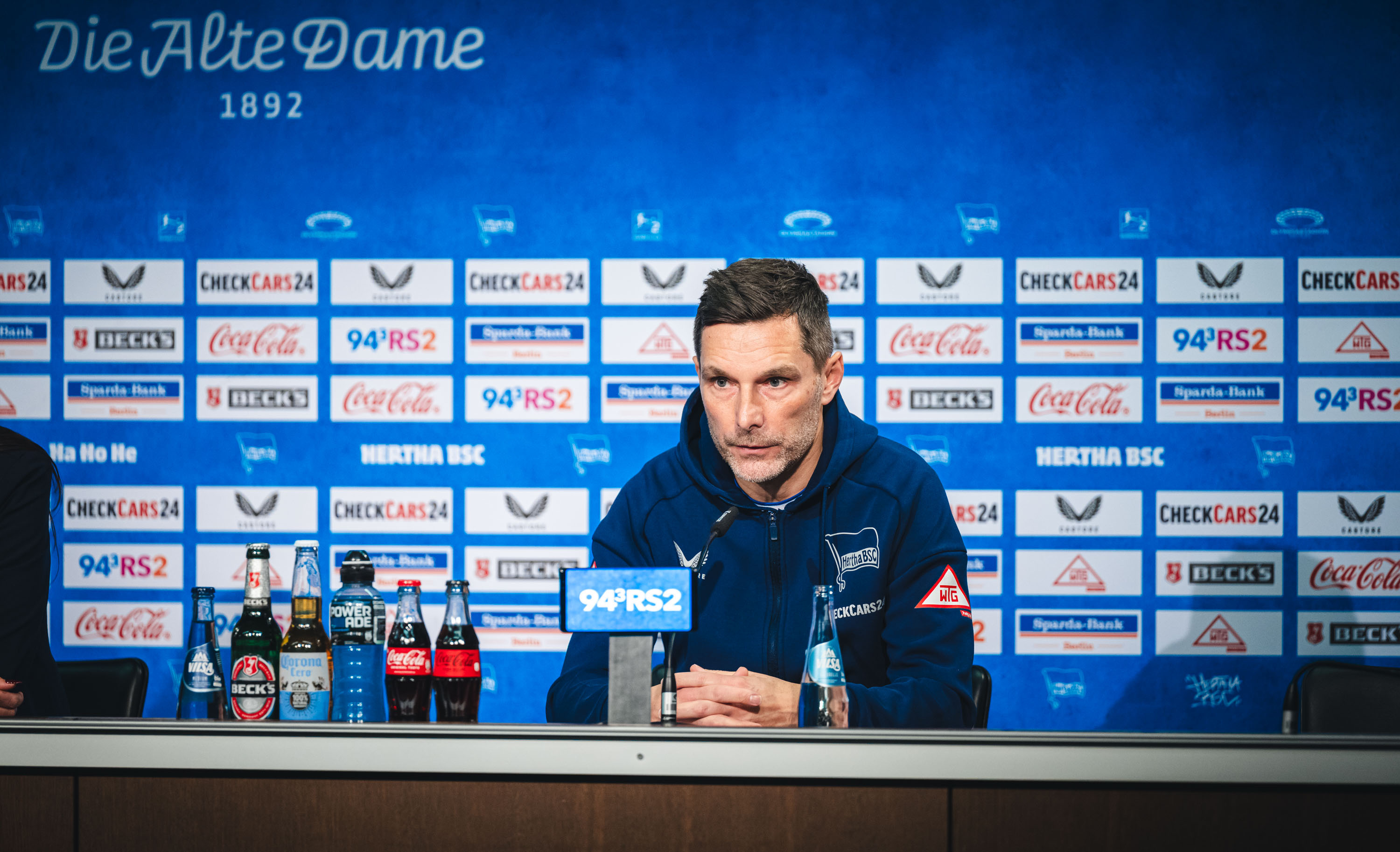 Das Setting im PK-Raum des Olympiastadions.