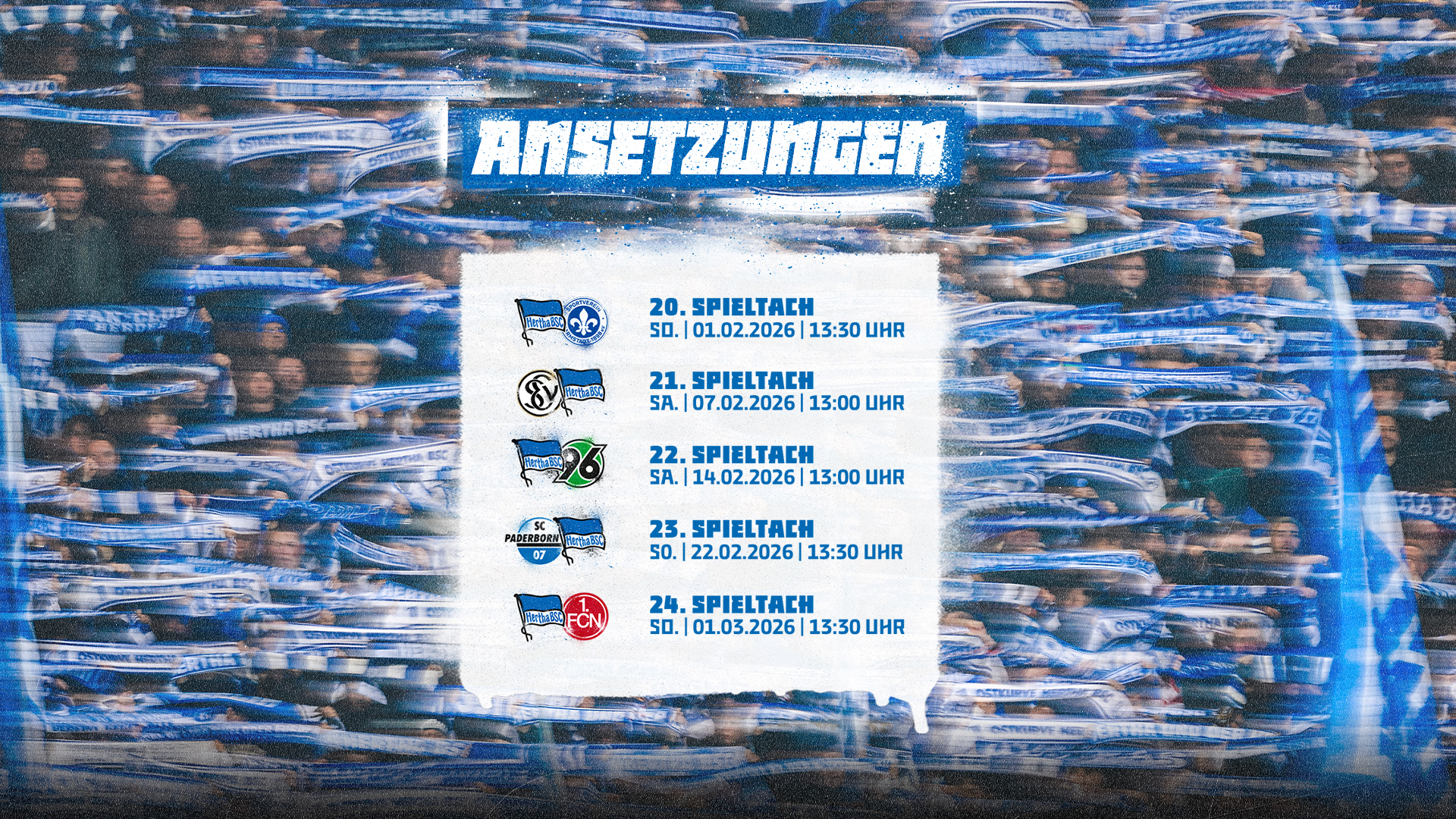 Die Ansetzungen in der Grafik.