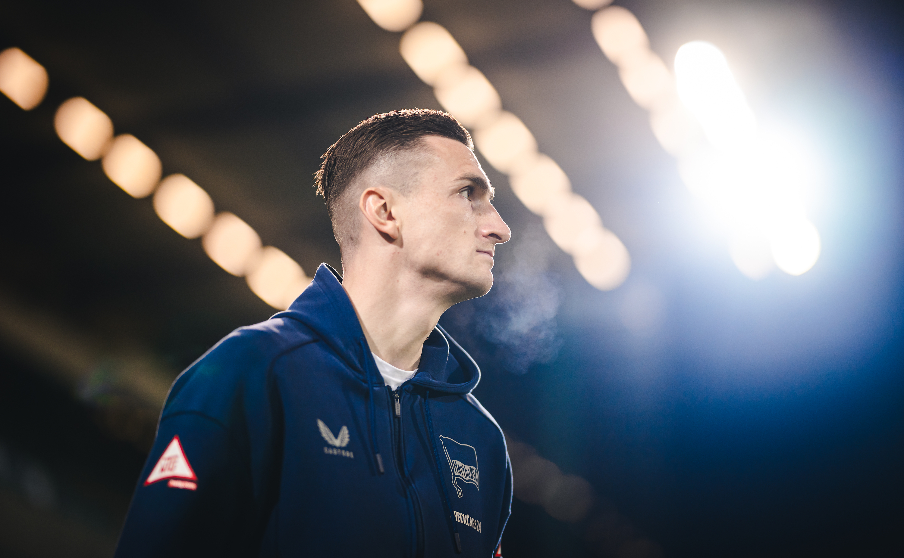 Niklas Kolbe beim Aufwärmen in Fürth.