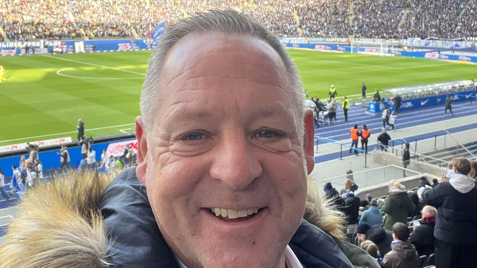 Hans-Georg Felder im Olympiastadion.