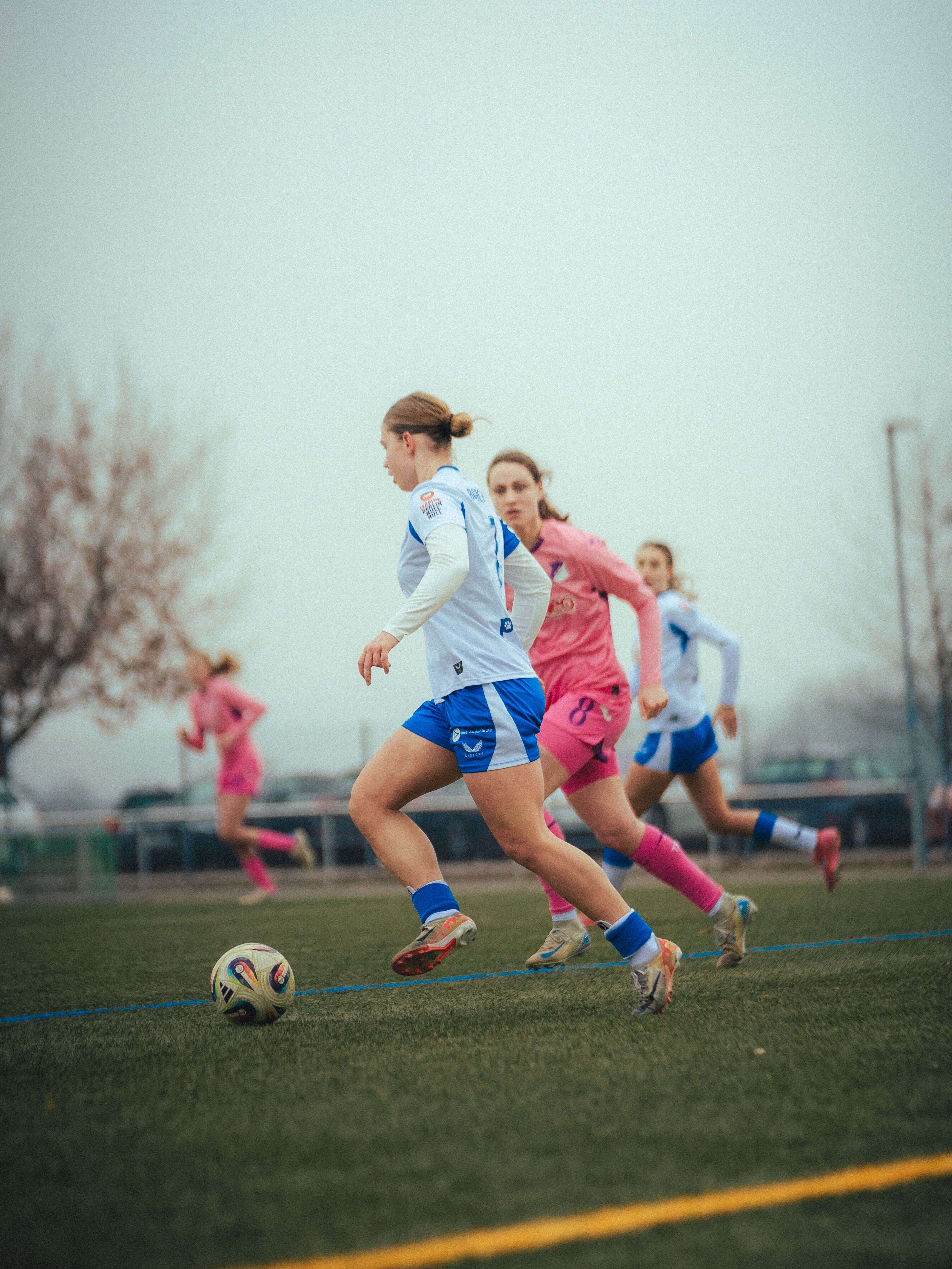 Testspielszene unserer Herthanerinnen gegen Hoffenheims U20.