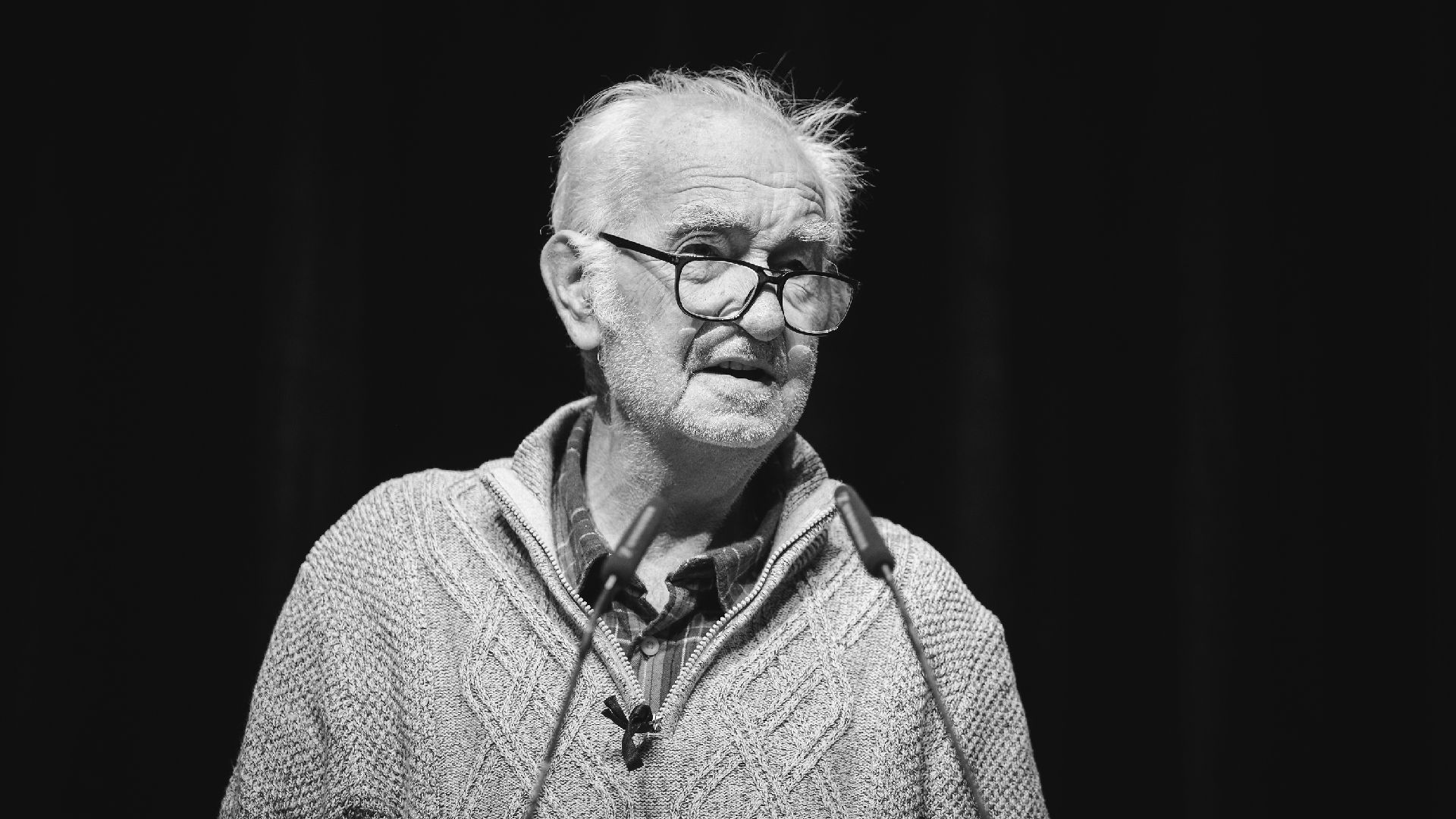 Horst Kuffler auf einer Mitgliederversammlung.
