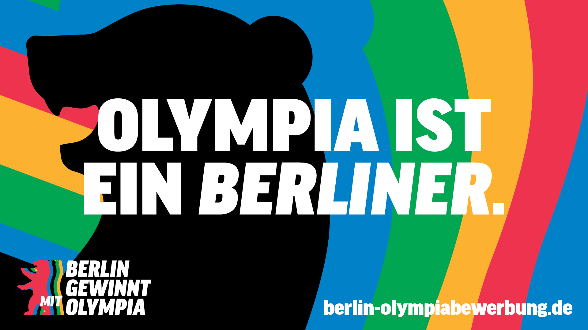 Grafik zur Berliner Olympiabewerbung.
