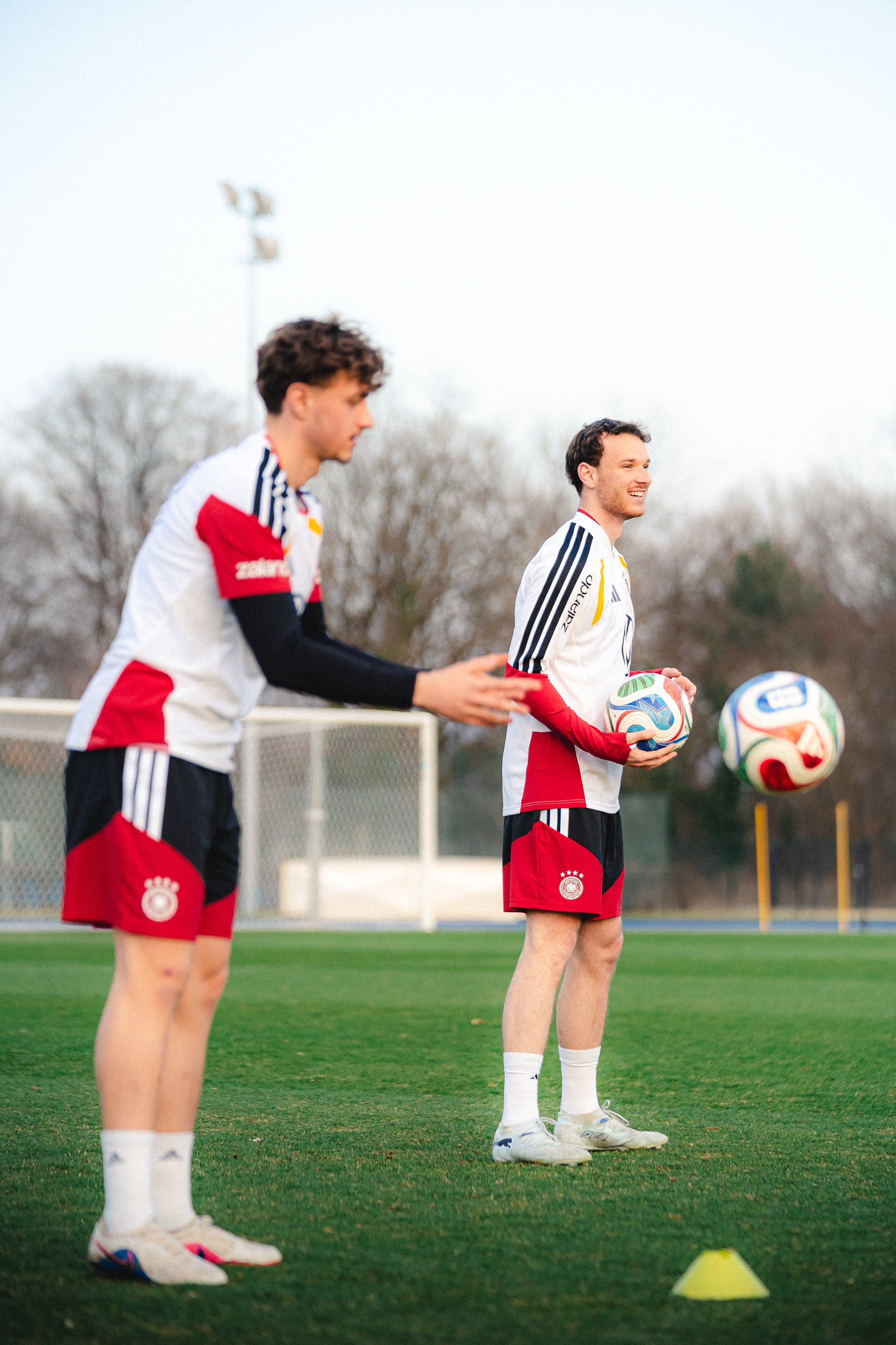Maurice Krattenmacher und Pascal Klemens im Training der deutschen U20.