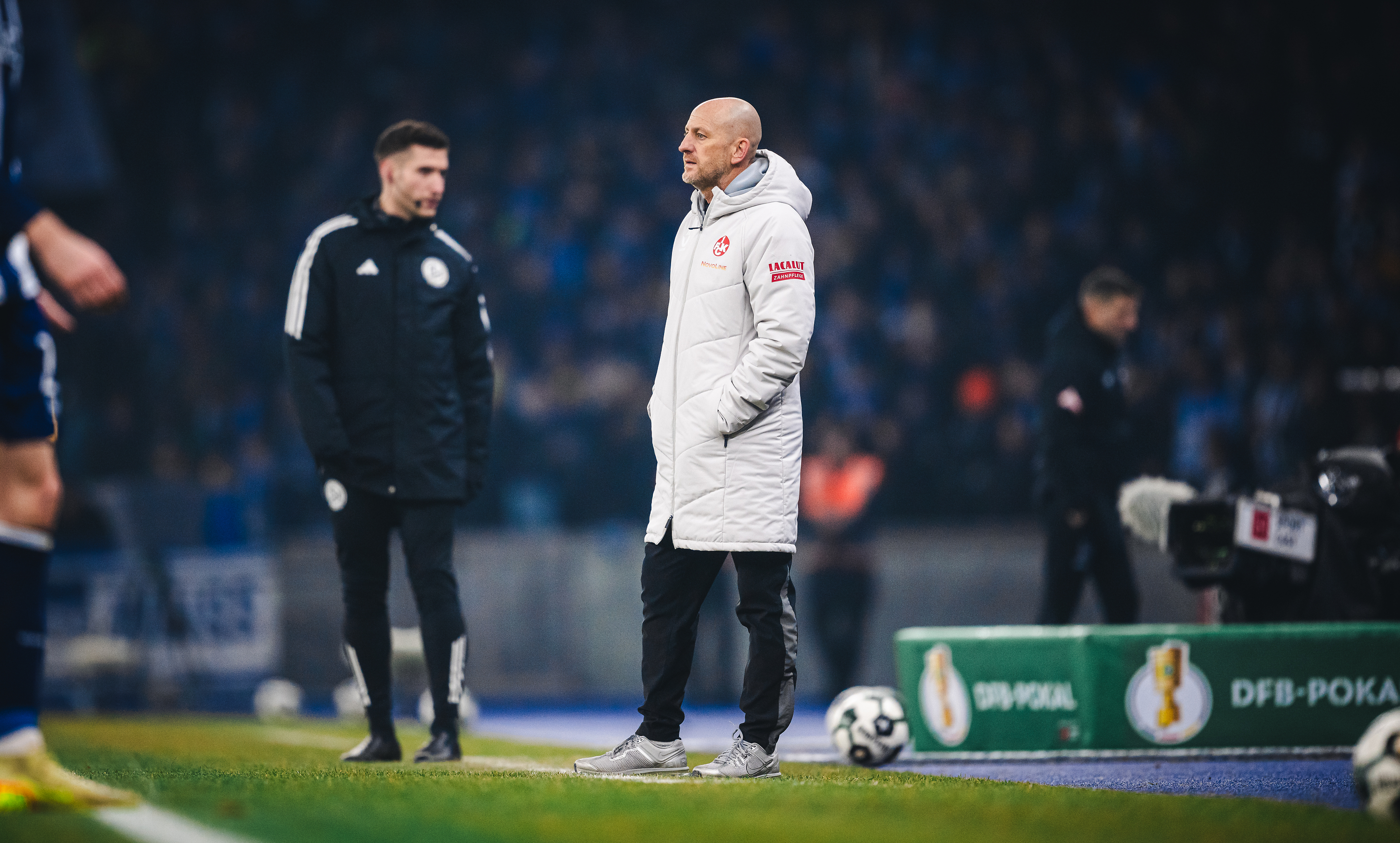 Torsten Lieberknecht an der Seitenlinie im Berliner Olympiastadion.