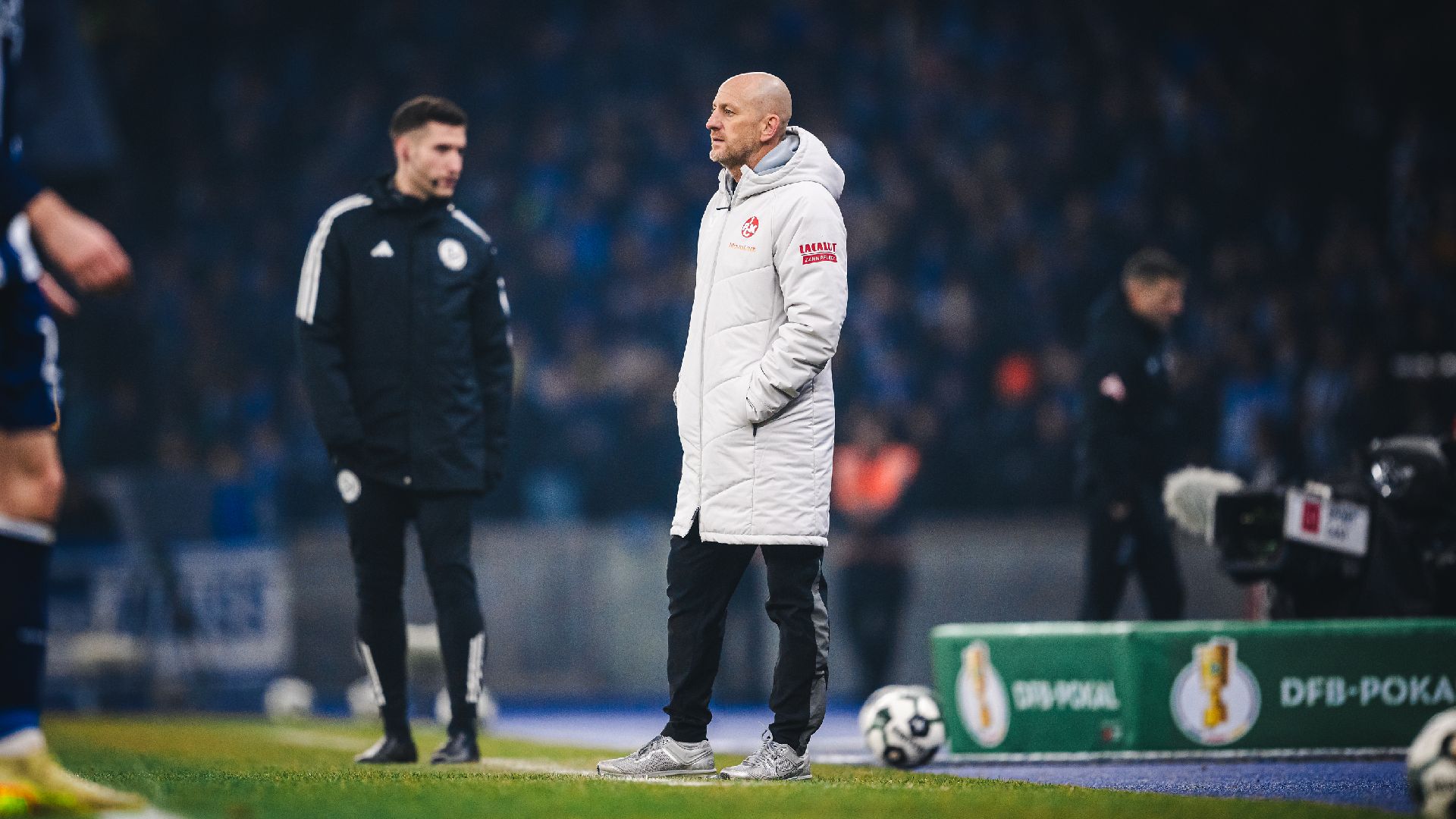 Torsten Lieberknecht an der Seitenlinie im Berliner Olympiastadion.