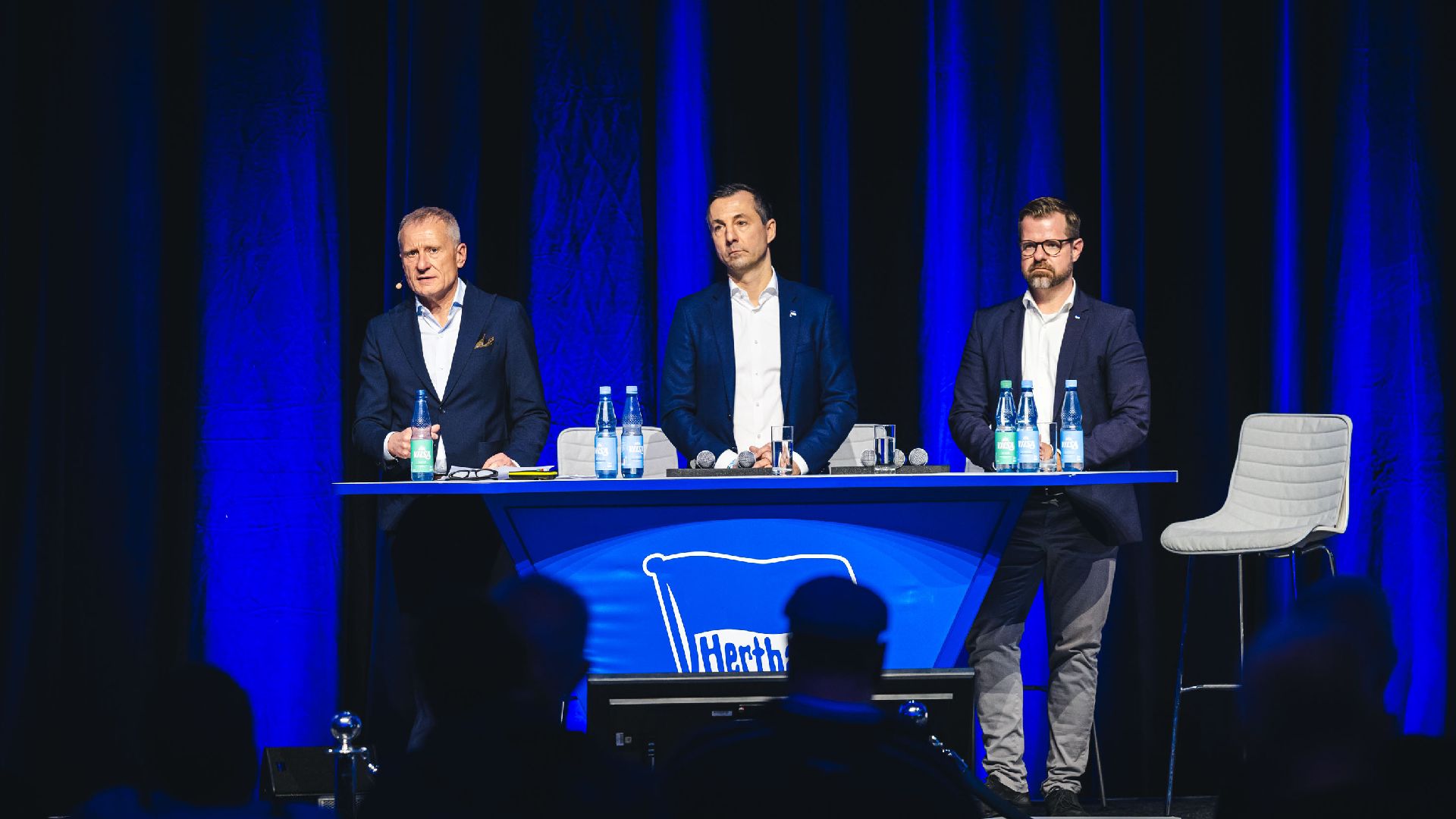Dr. Peter Görlich, Ralf Huschen und Fabian Drescher auf der Mitgliederversammlung