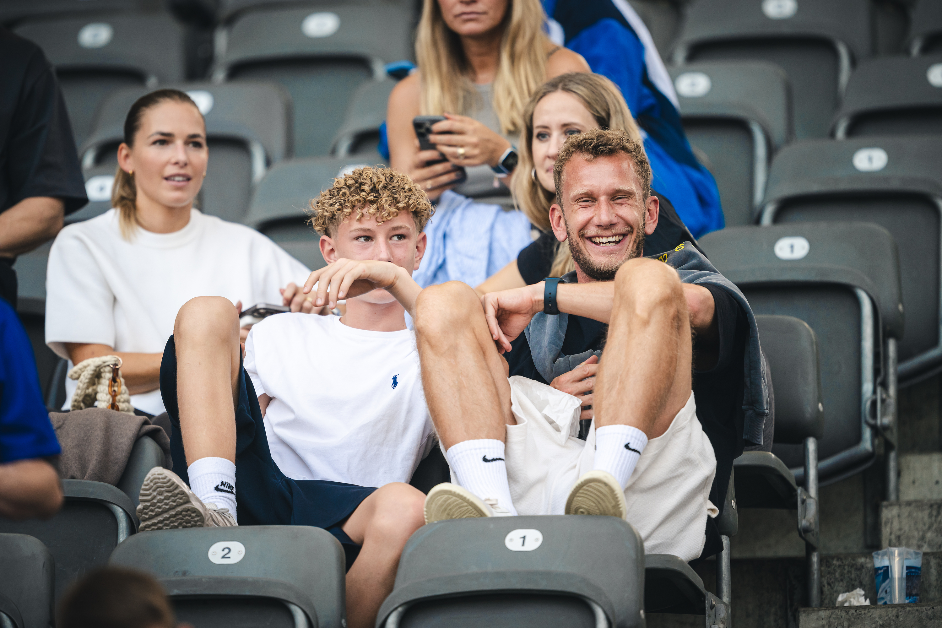 Fabian Lustenberger zu Besuch im Olympiastadion.