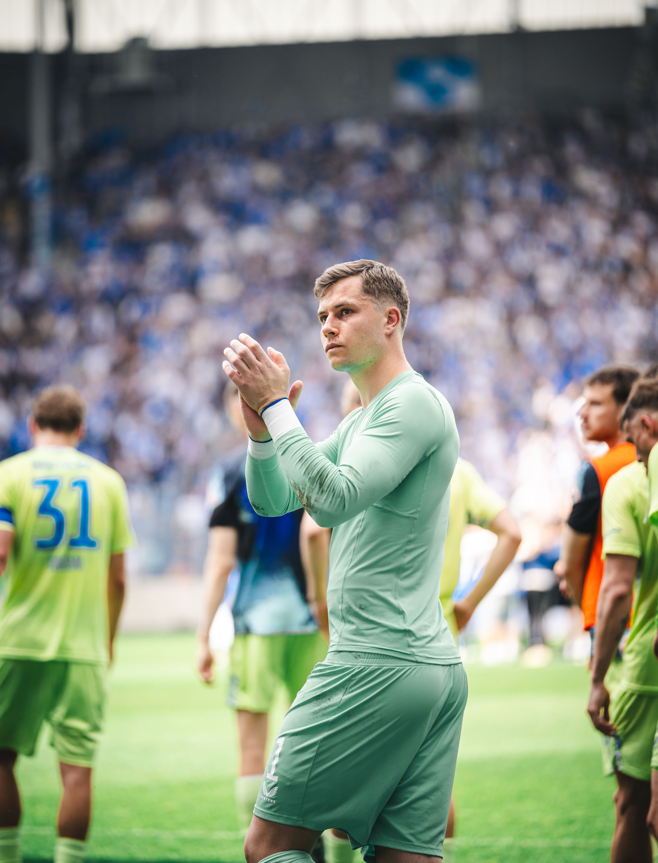 Tjark Ernst beim Spiel in Magdeburg.