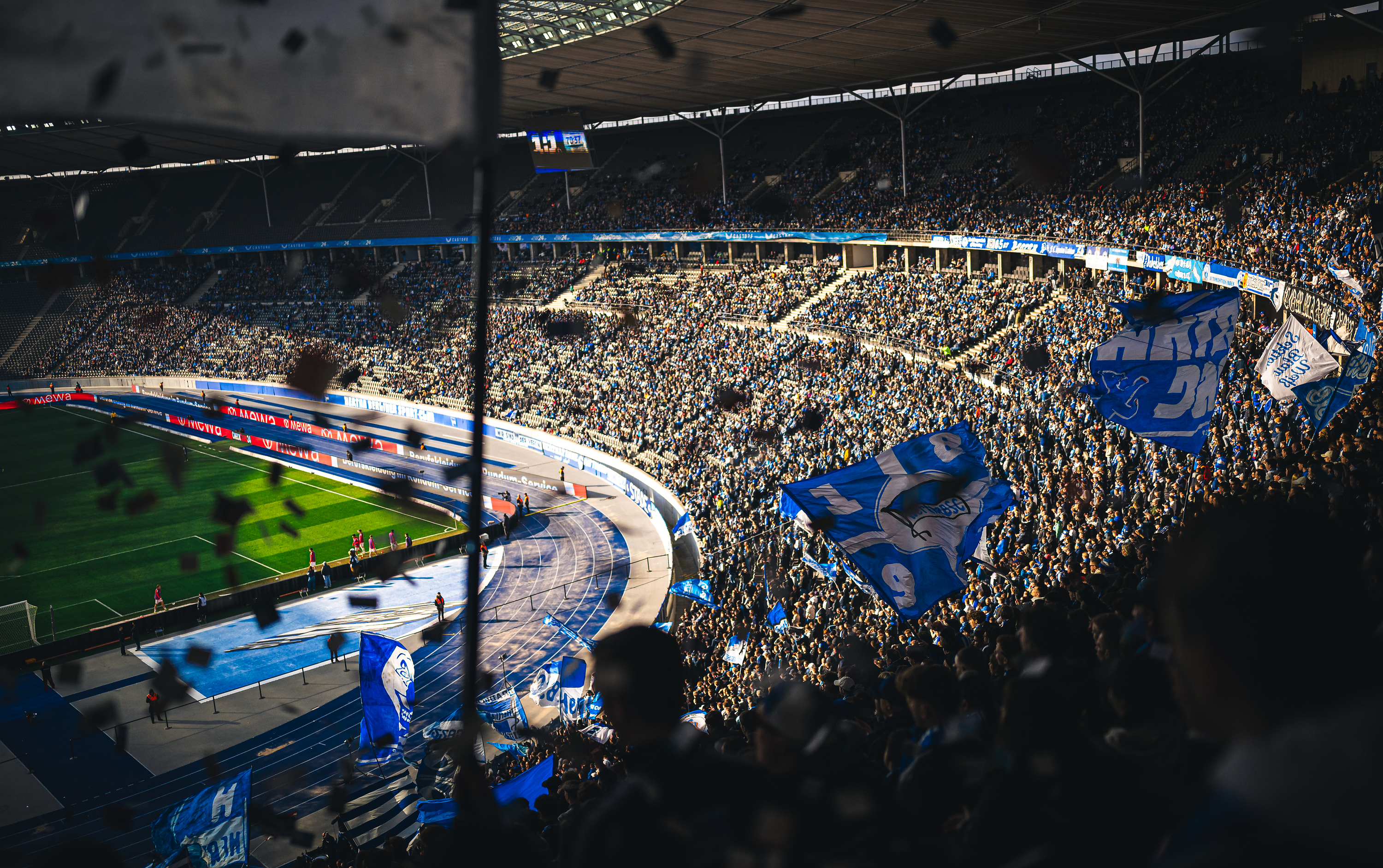 Ostkurve im Olympiastadion