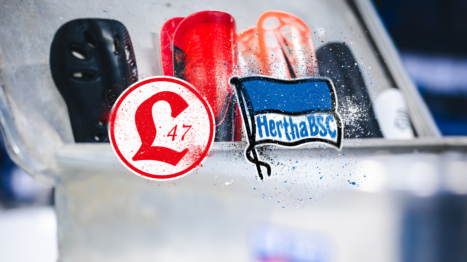 Ankündigungsgrafik für das Duell Lichtenberg 47 - Hertha BSC.