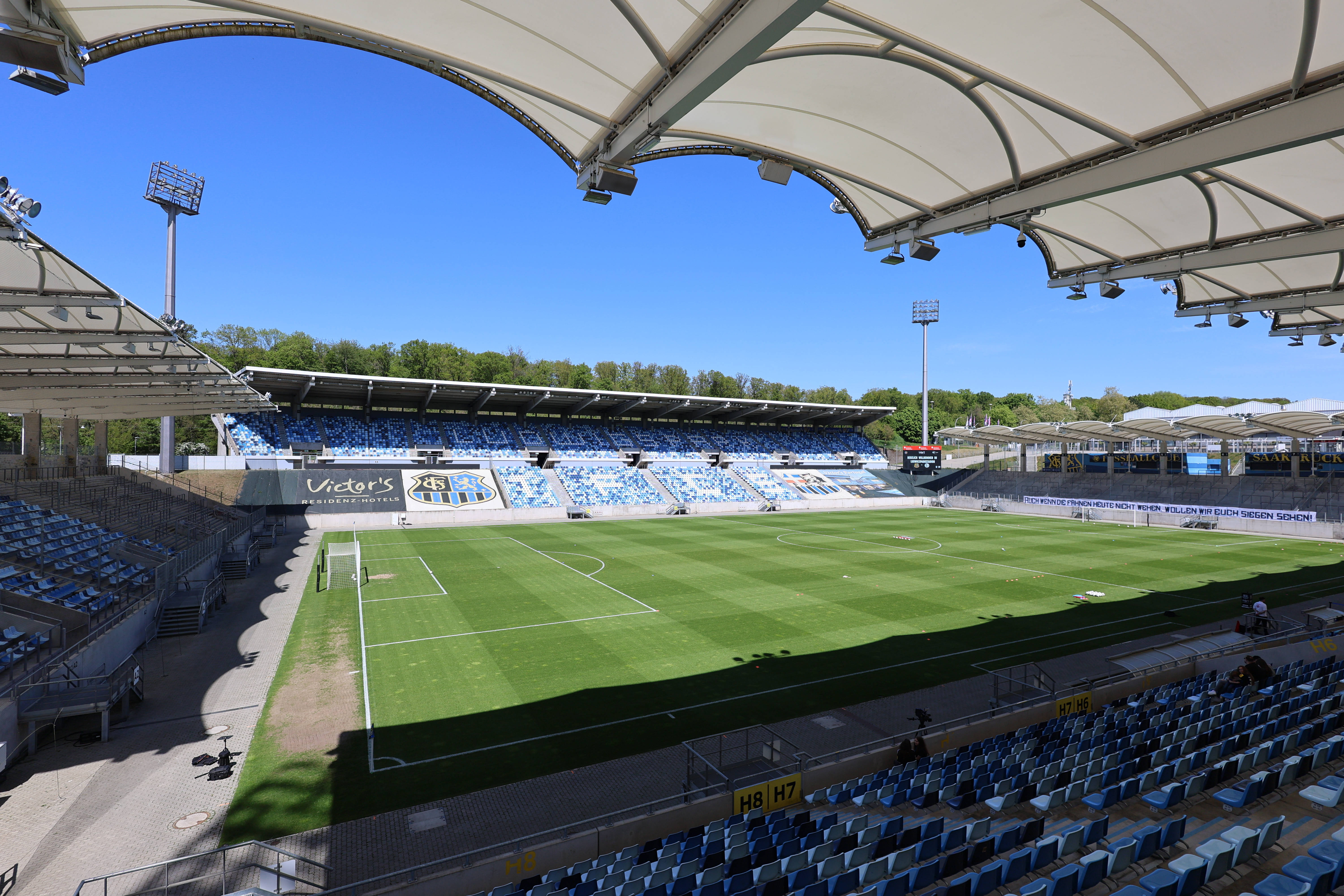 Blick ins Ludwigsparkstadion.