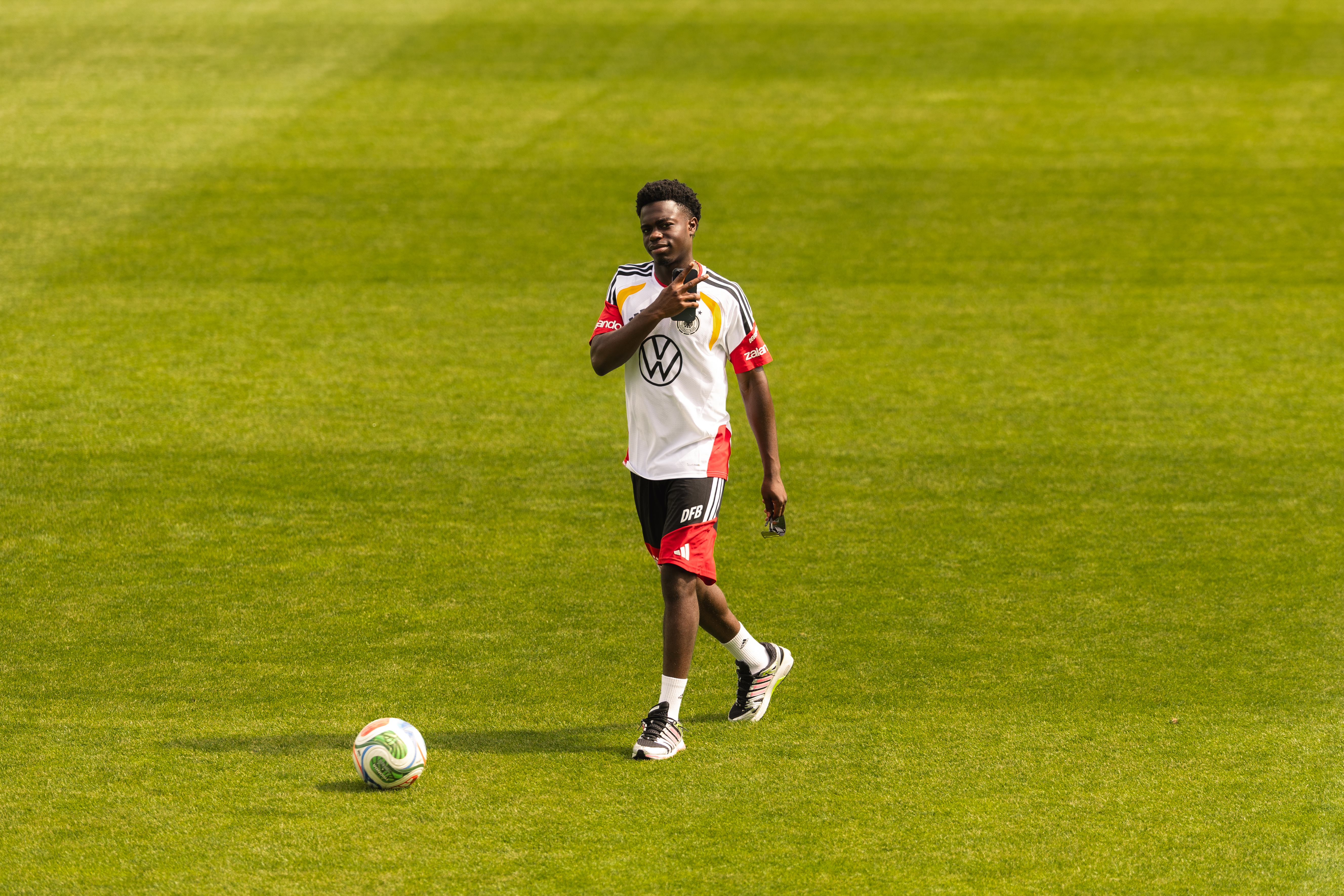 Boris Mamuzah Lum im DFB-Training.