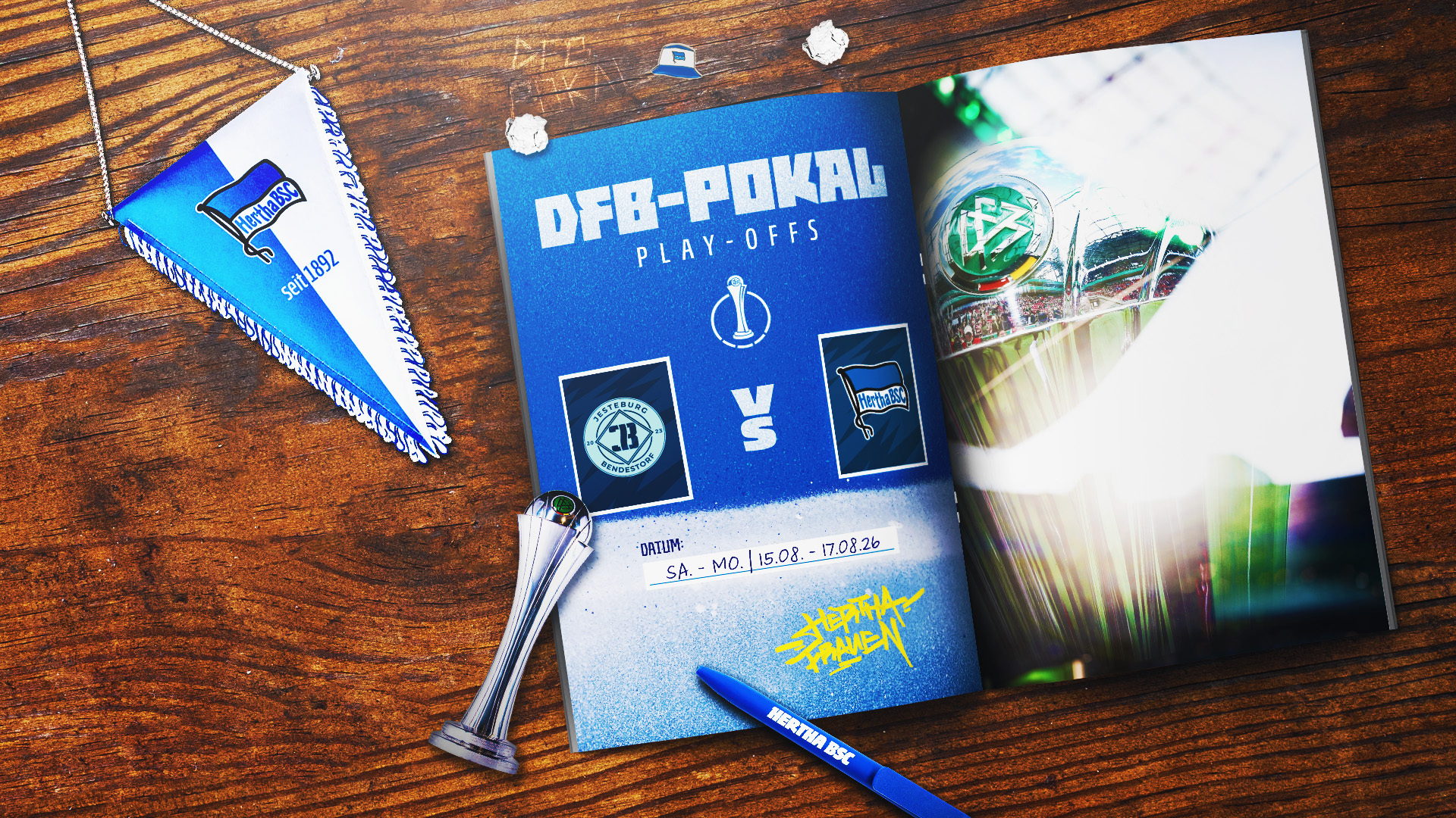 Die Grafik zu den Play-offs im DFB-Pokal der Frauen.