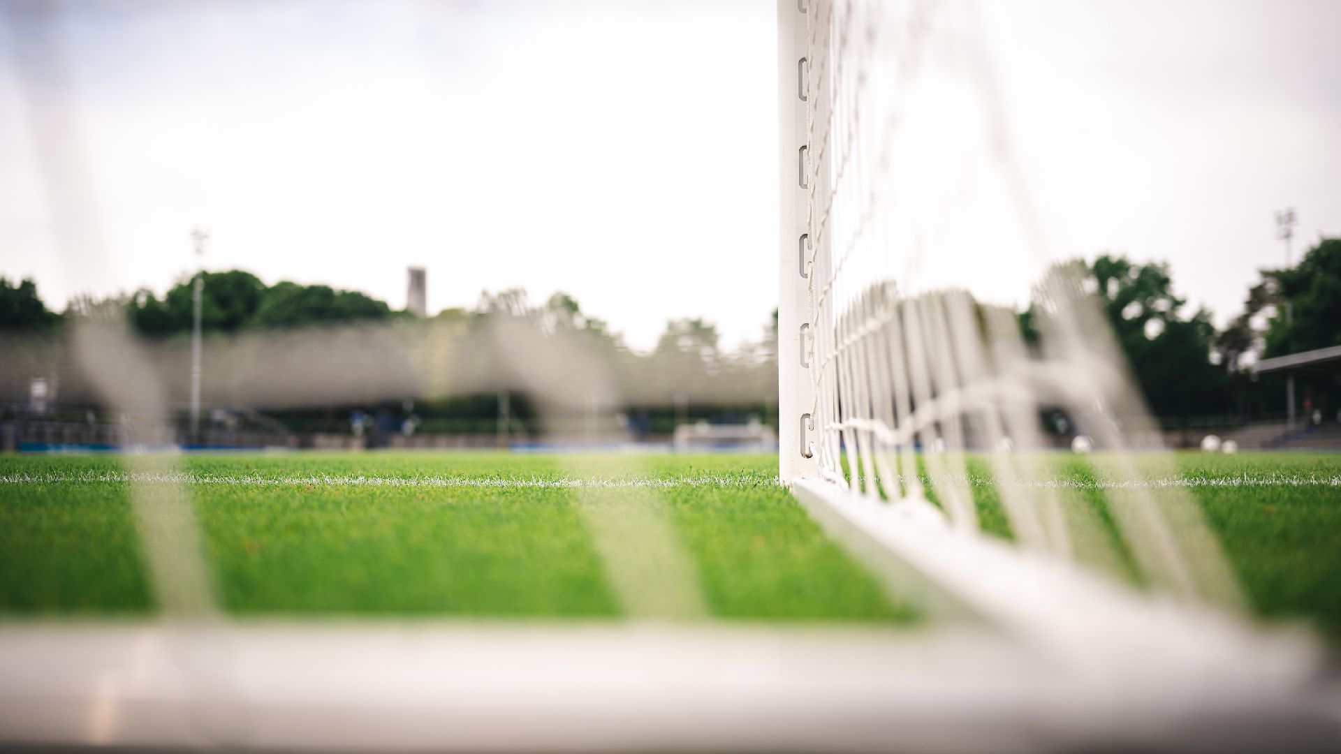 Ein Tornetz im Amateurstadion.