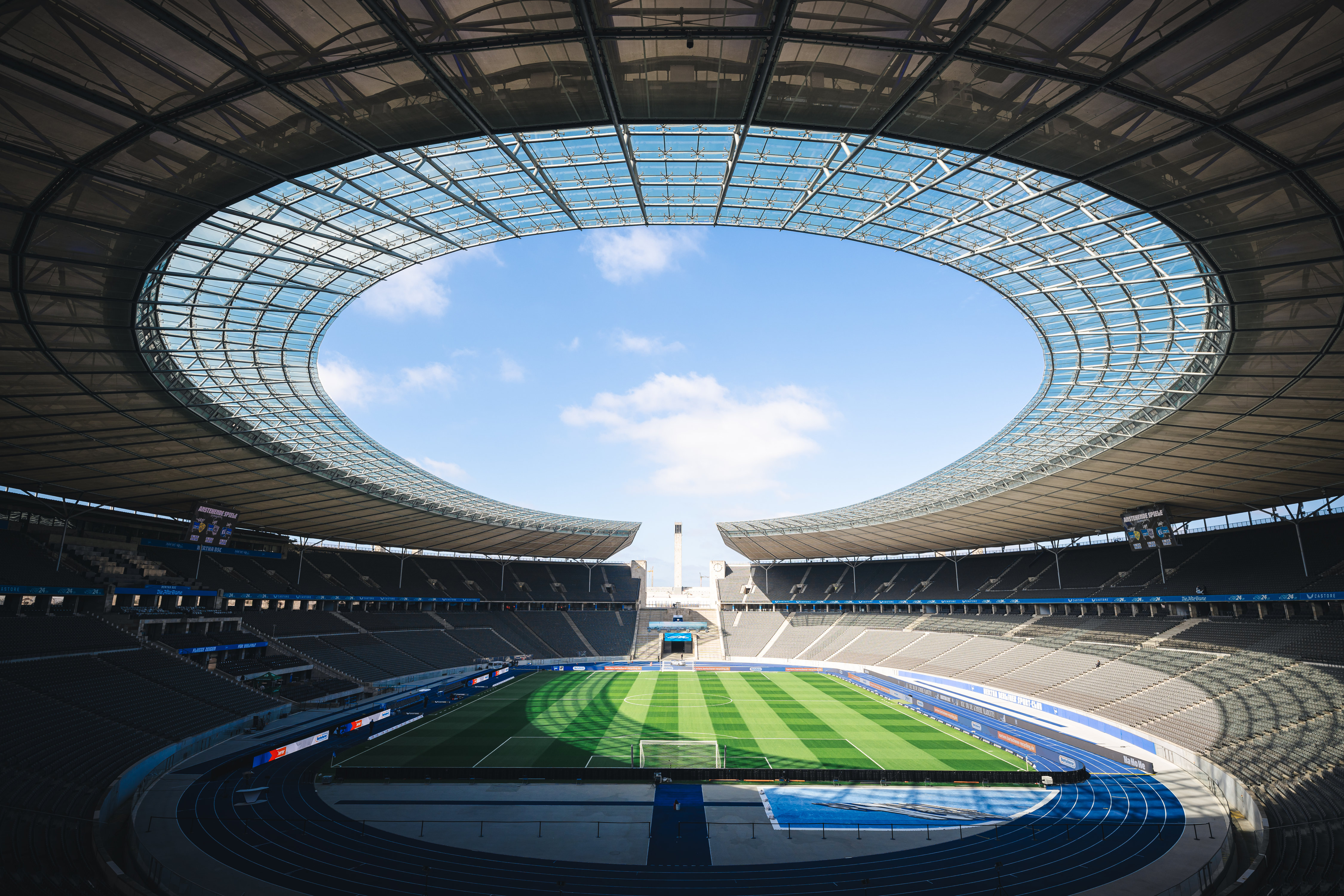 Blick in das Olympiastadion.