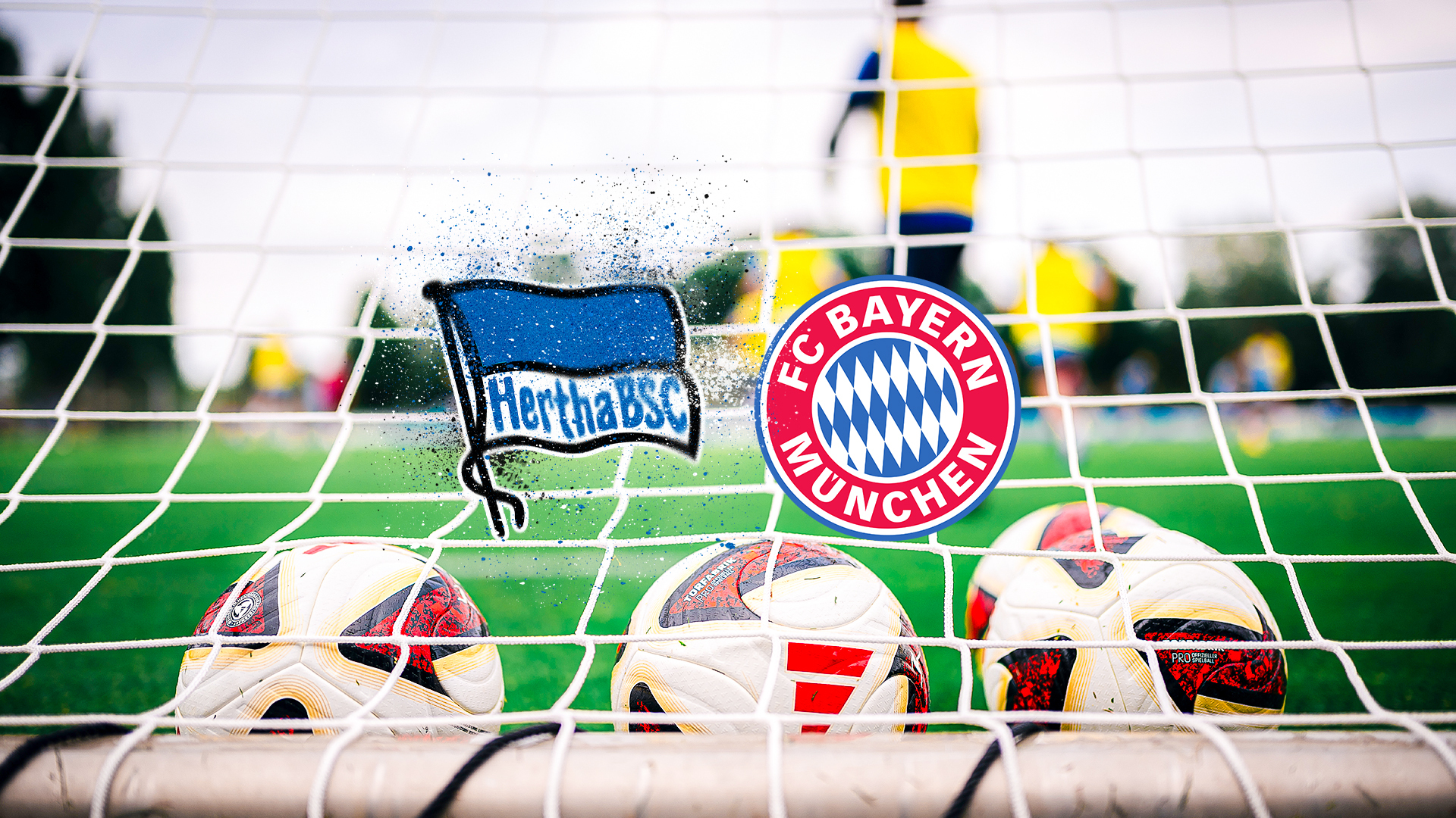 Die Grafik für den Livestream der Partie zwischen unser U19 und dem FC Bayern World Squad.