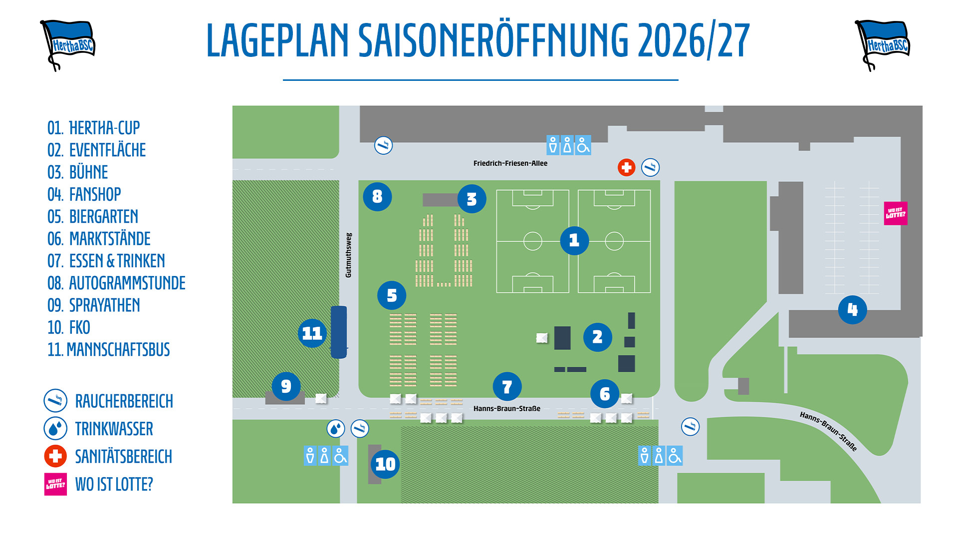 Lageplan der Saisoneröffnung als Grafik.