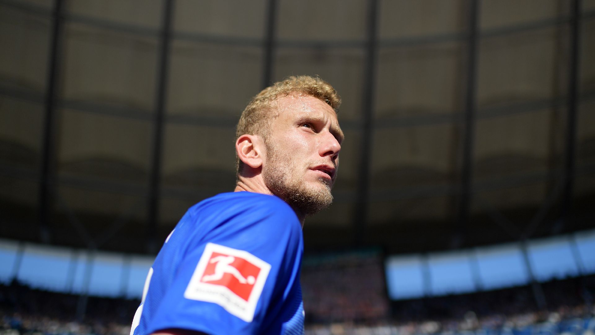 Fabian Lustenberger beim Abschied in der Ostkurve.