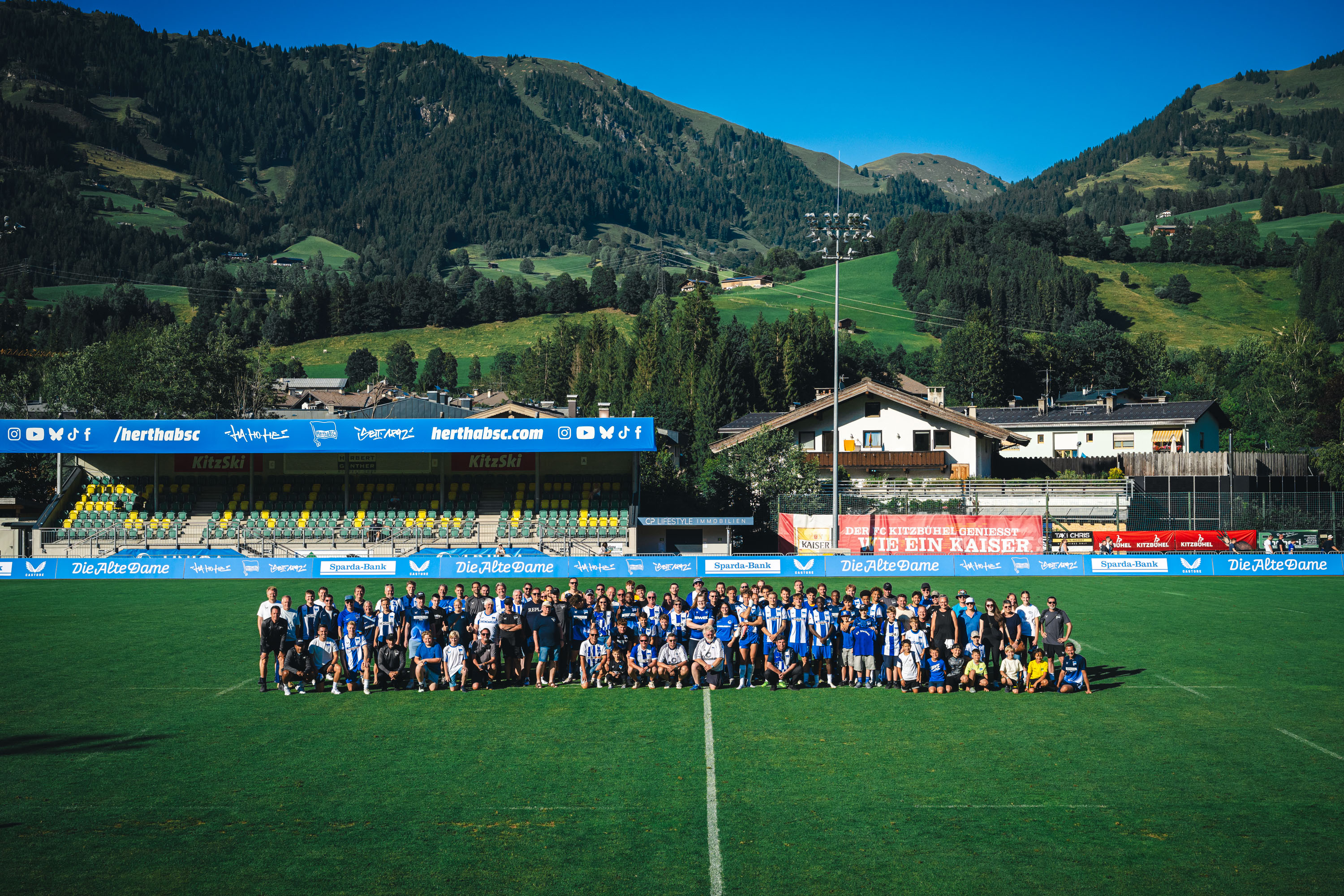 Unsere Herthaner beim Teamevent in Österreich.