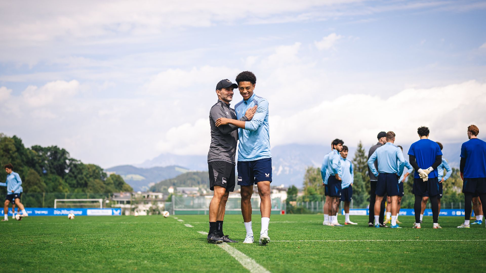 Stefan Leitl und Jerome Diallo im Trainingslager in Kitzbühel.