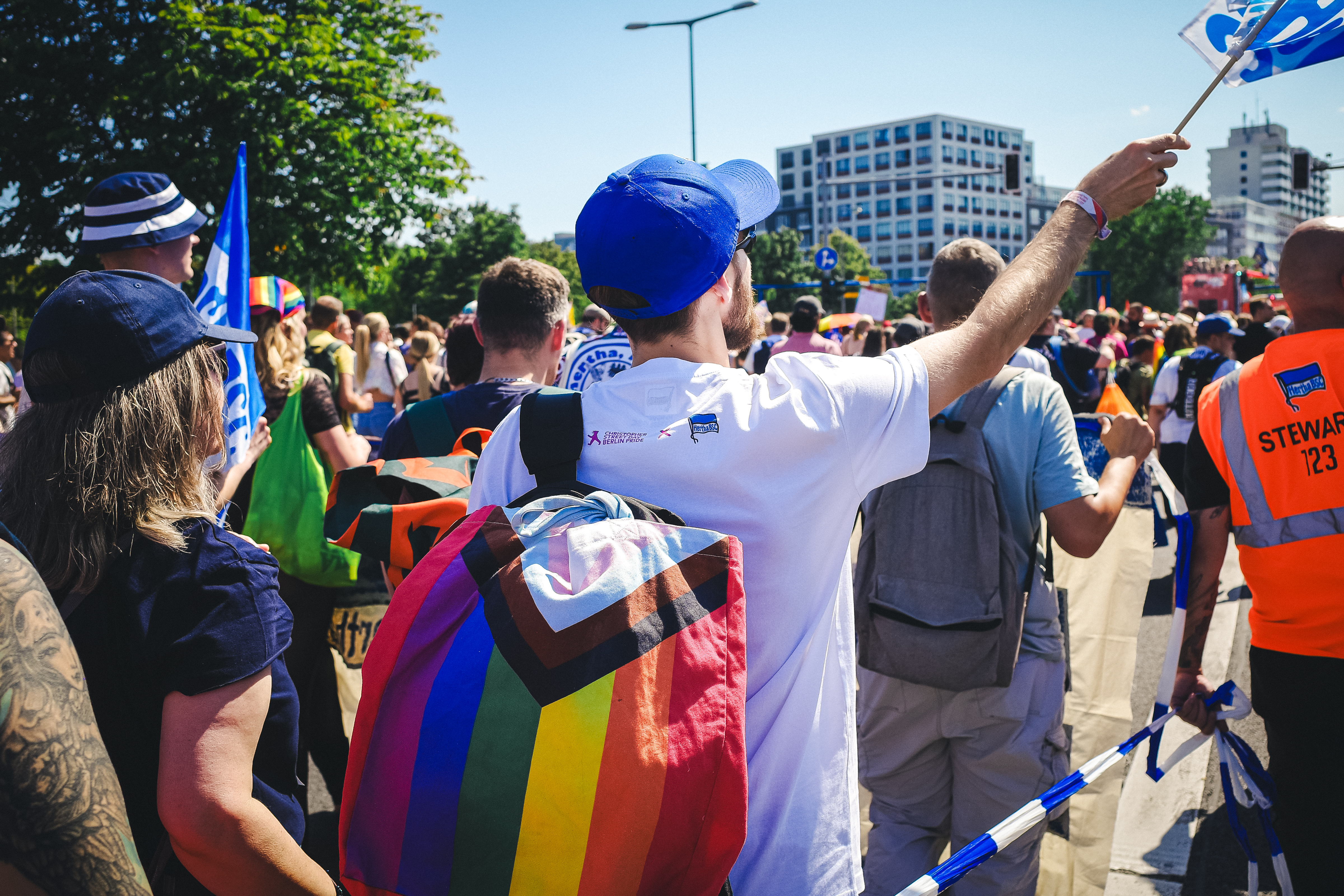 Herthaner auf dem CSD 2026.
