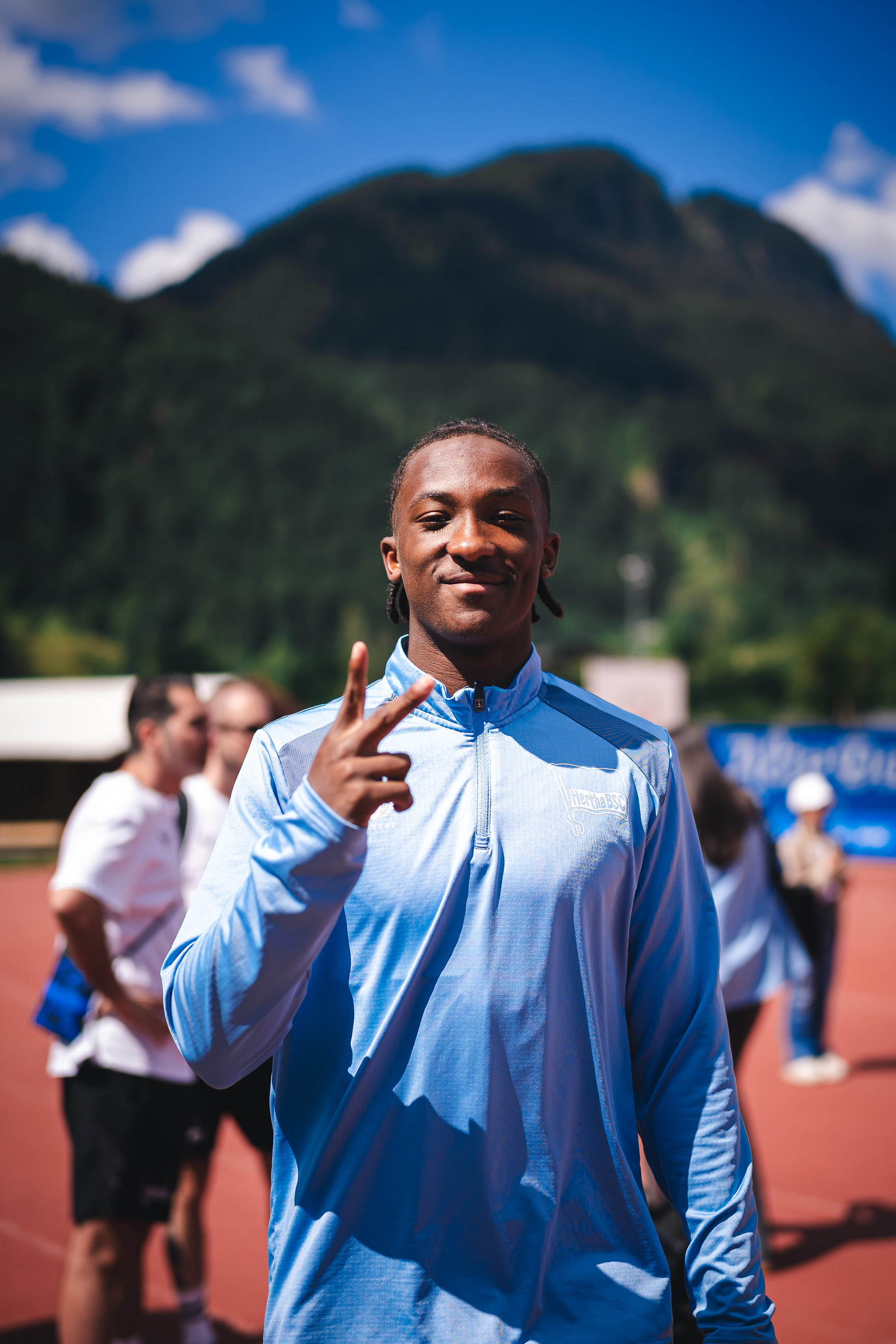 Jelani Ndi im Trainingslager.