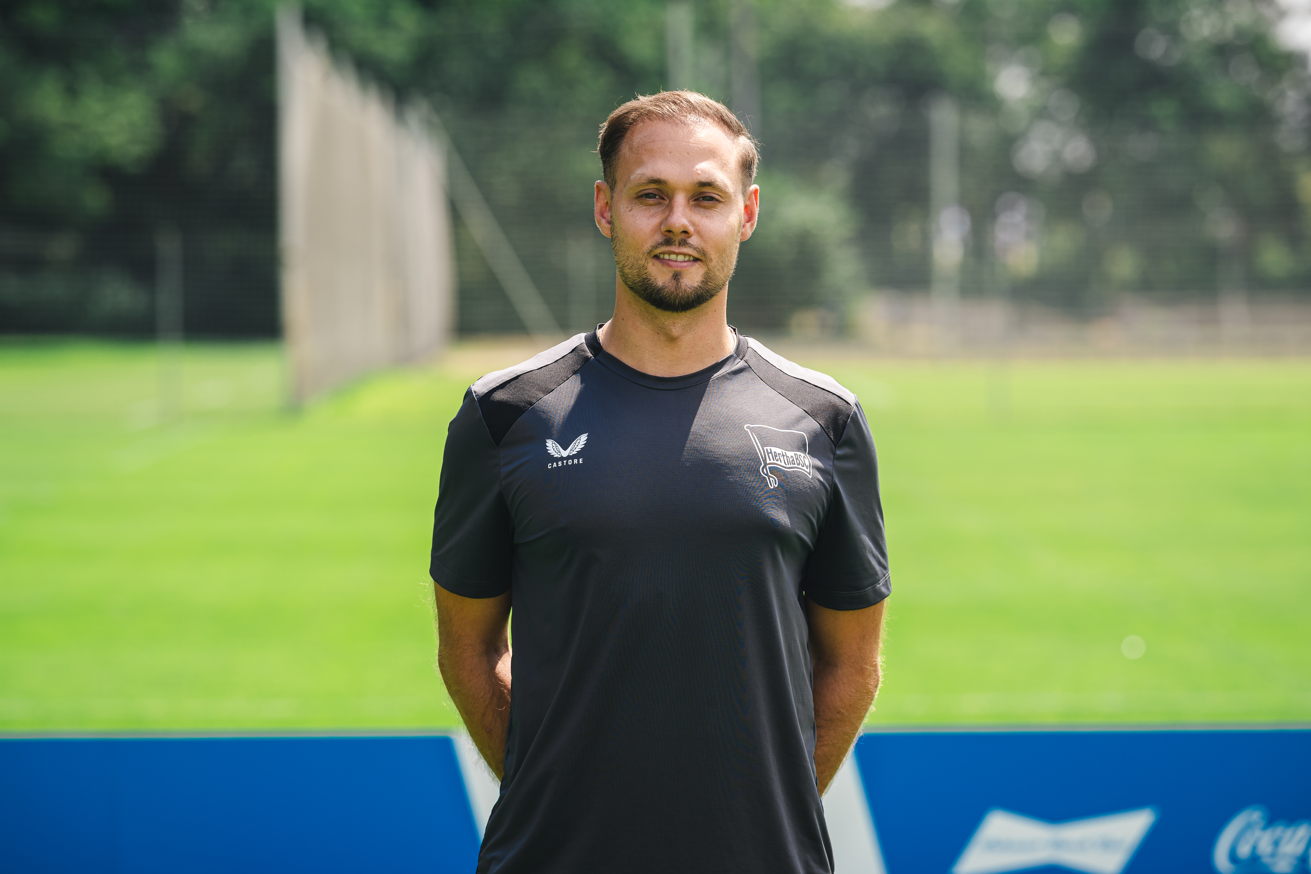 Fynn-Cedric Souza Bach auf dem Trainingsplatz.