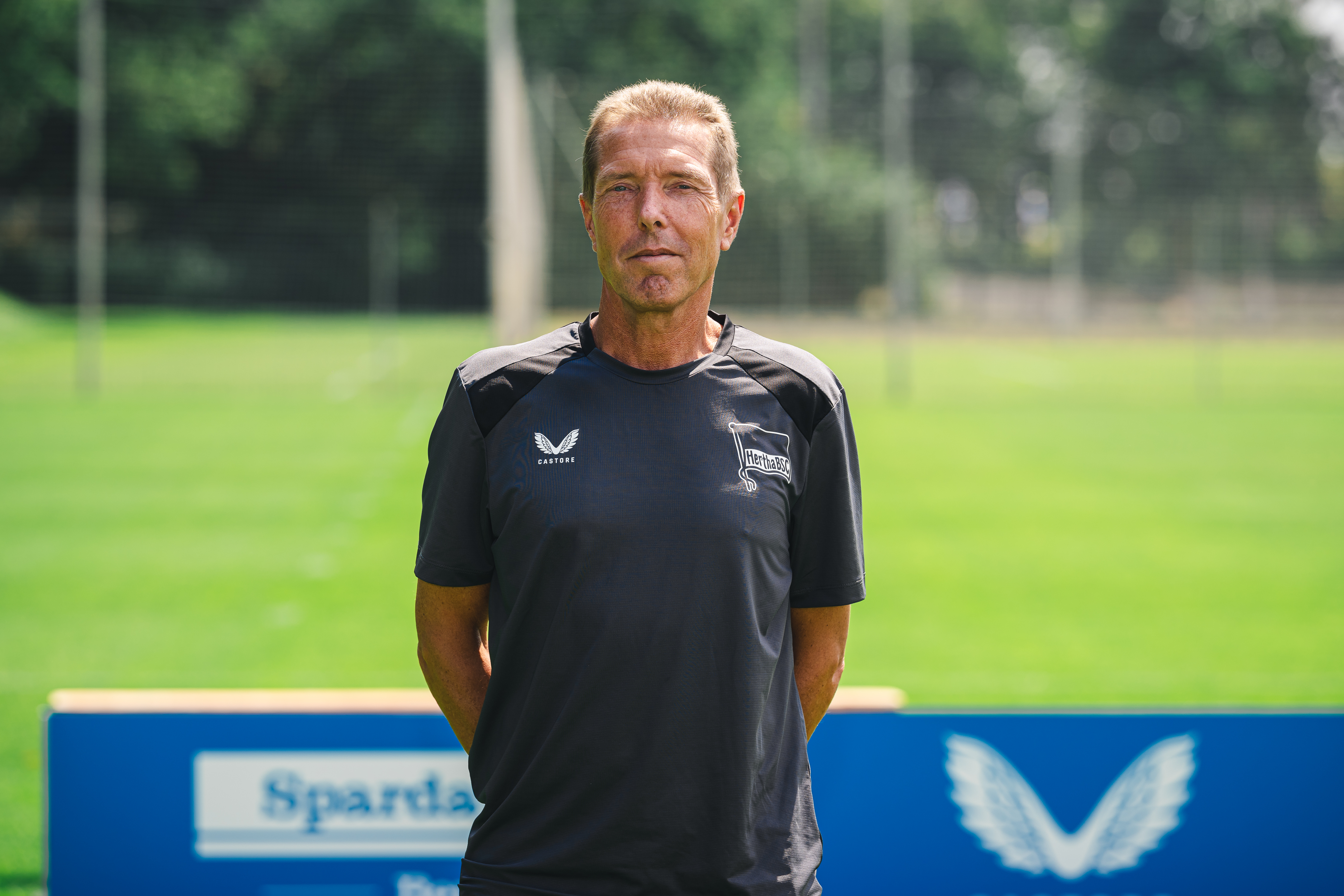 Jürgen Lange auf dem Trainingsplatz.