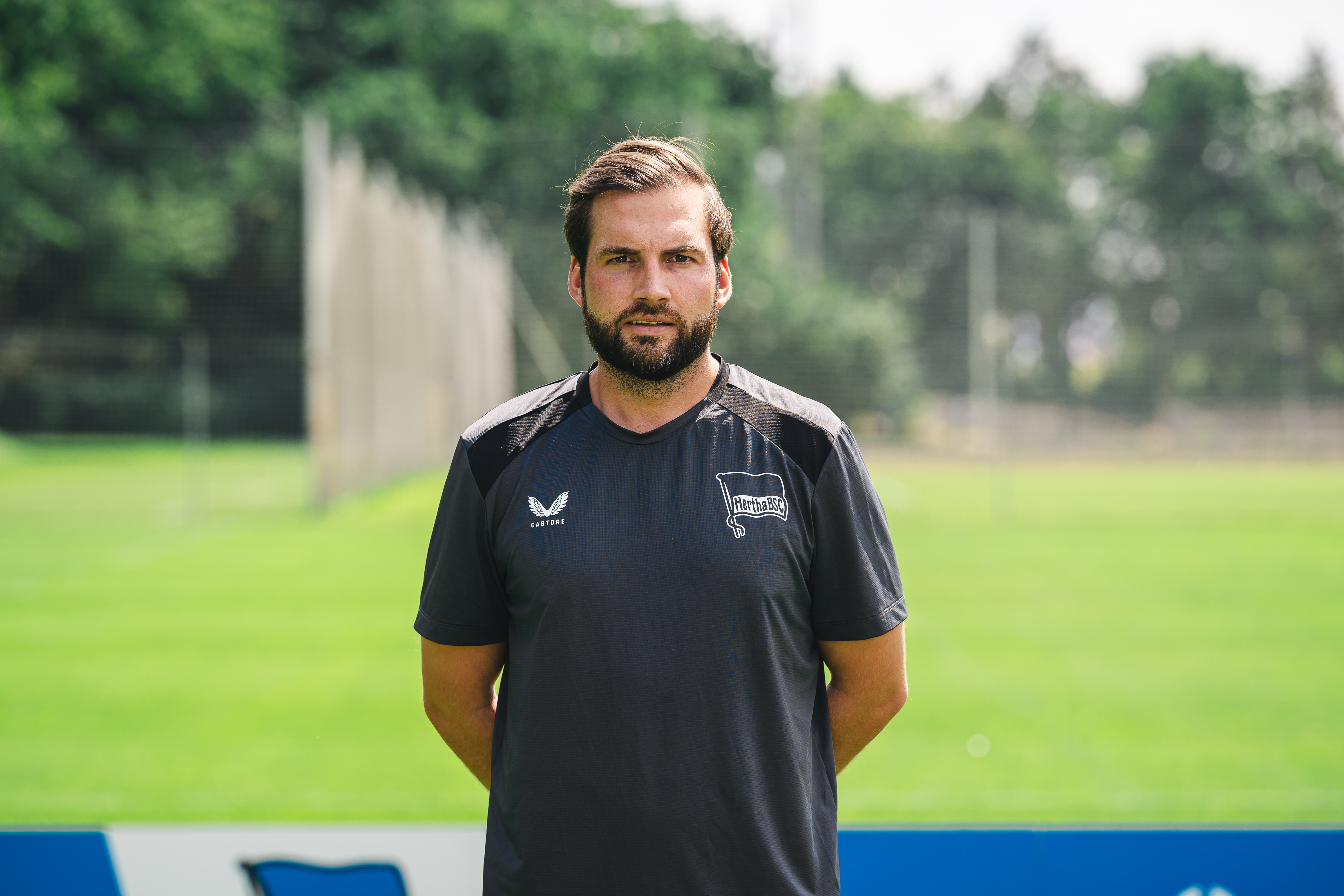 Ole Marschall auf dem Trainingsplatz.