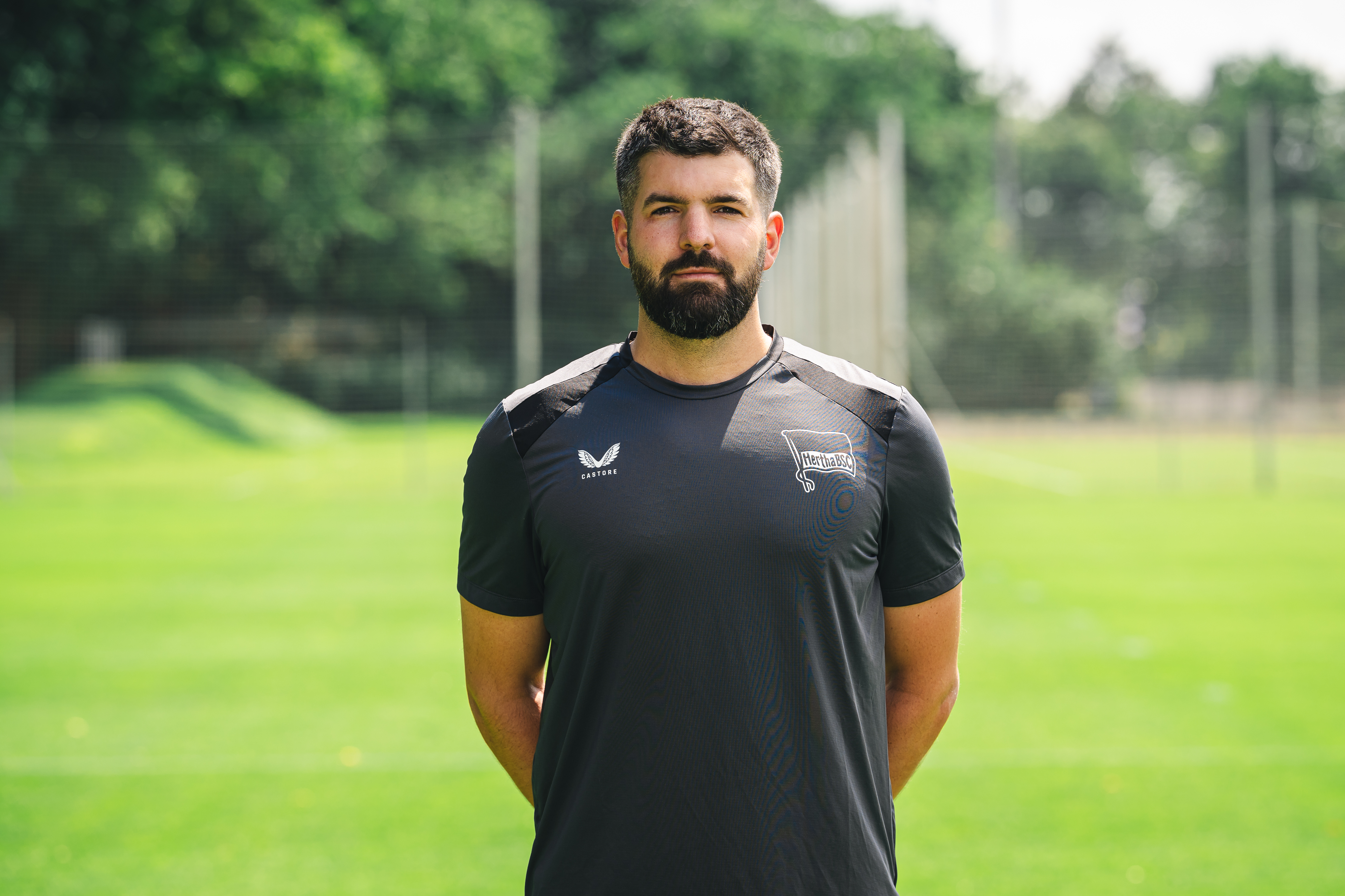 Maximilian Plachel auf dem Trainingsplatz.