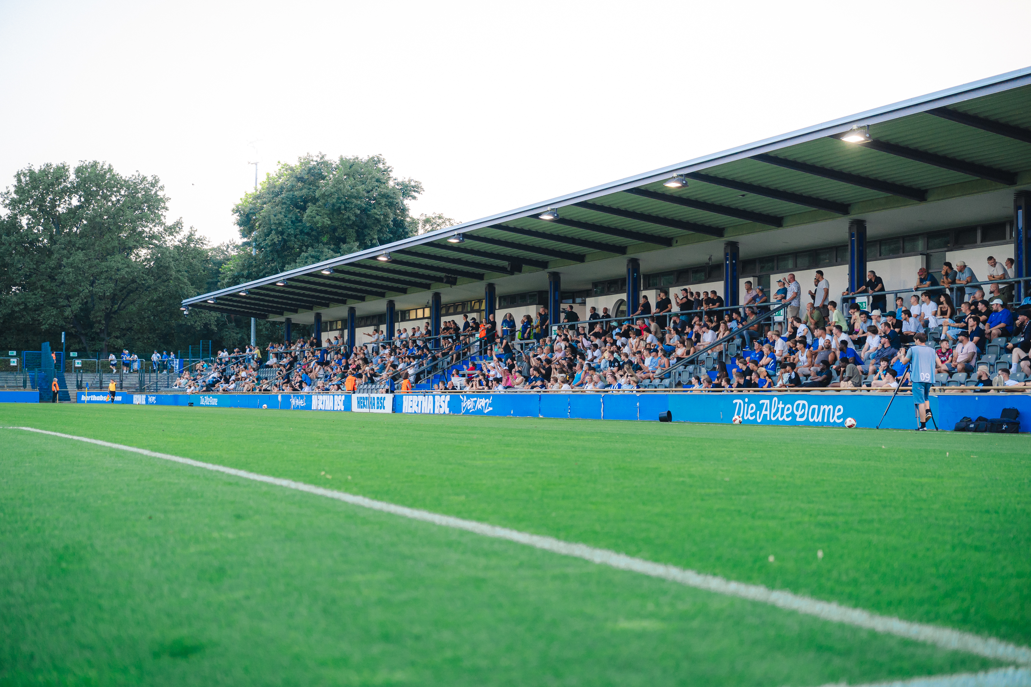 Blick ins gefüllte Amateurstadion.