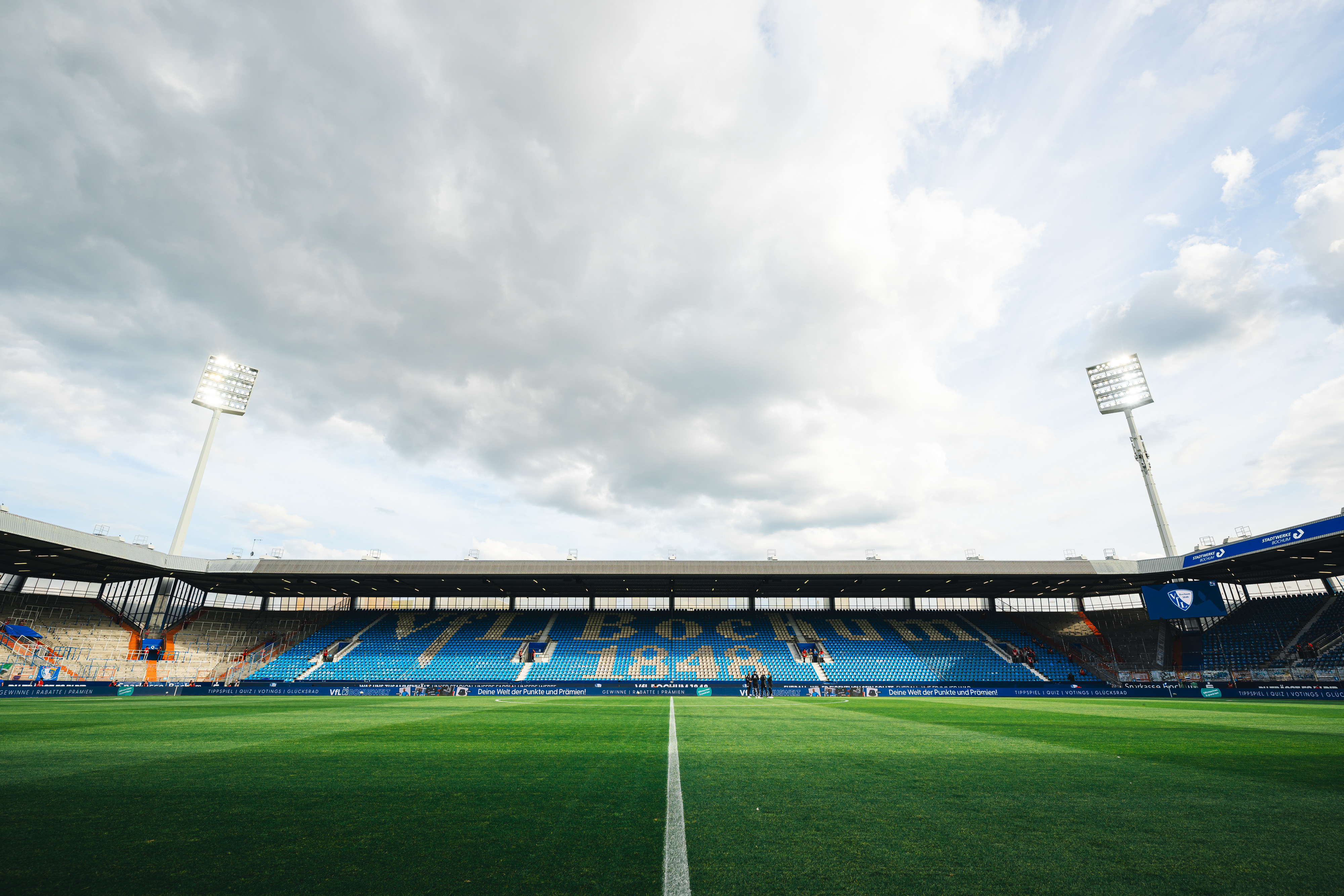 Das leere Ruhrstadion in Bochum.