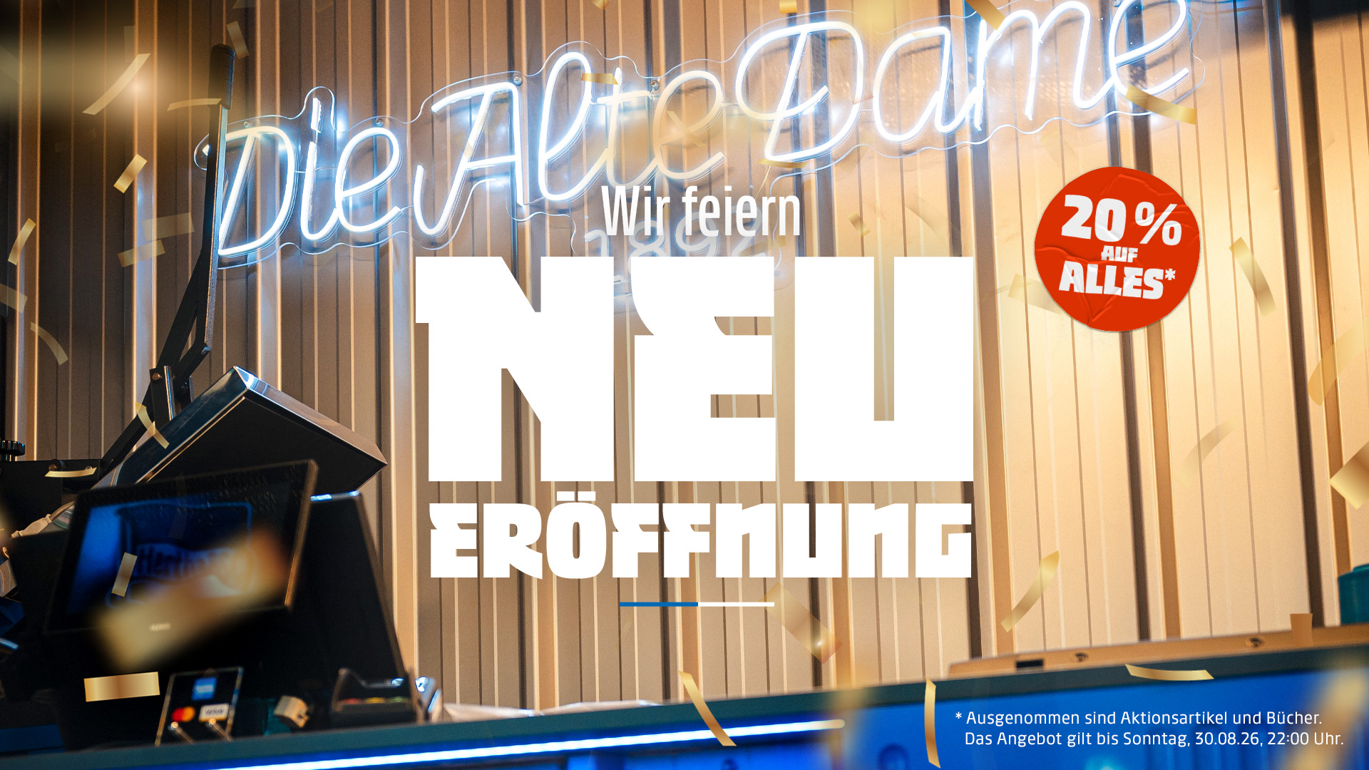 Die Grafik zur Neueröffnung des Fanshops Hauptbahnhof.
