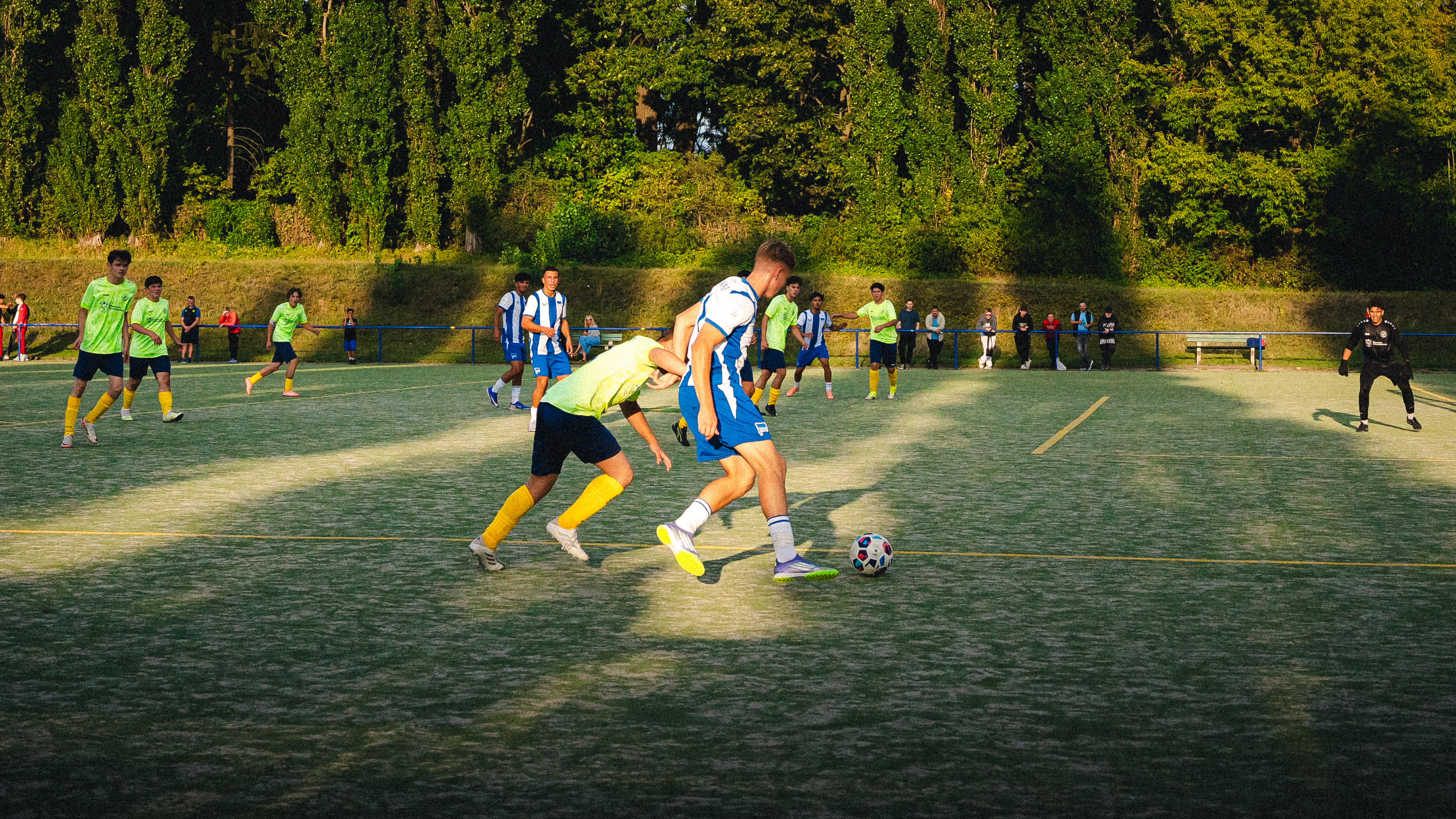 Die U19 im Spiel beim BFC Alemannia 1890.