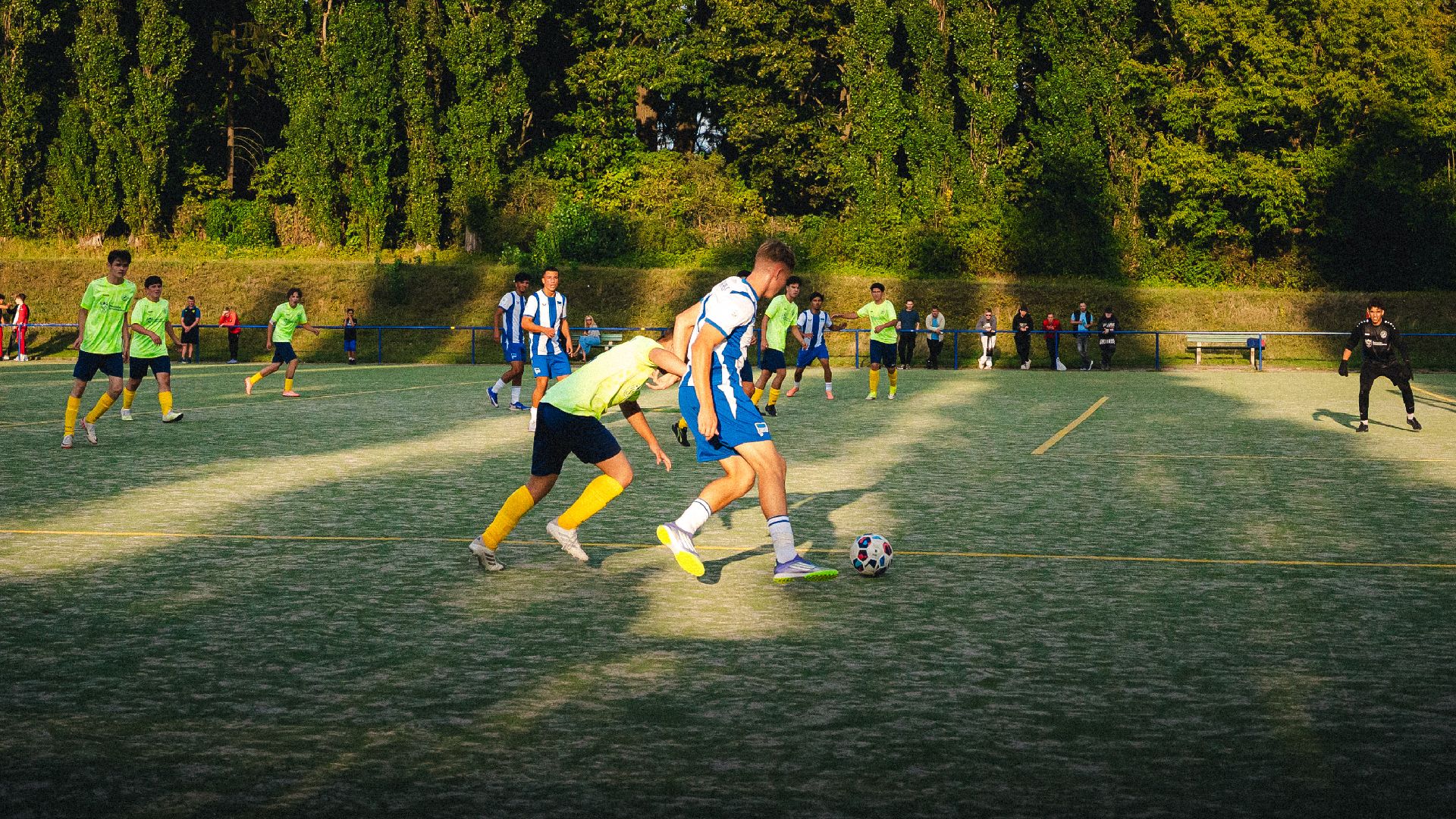 Die U19 im Spiel beim BFC Alemannia 1890.