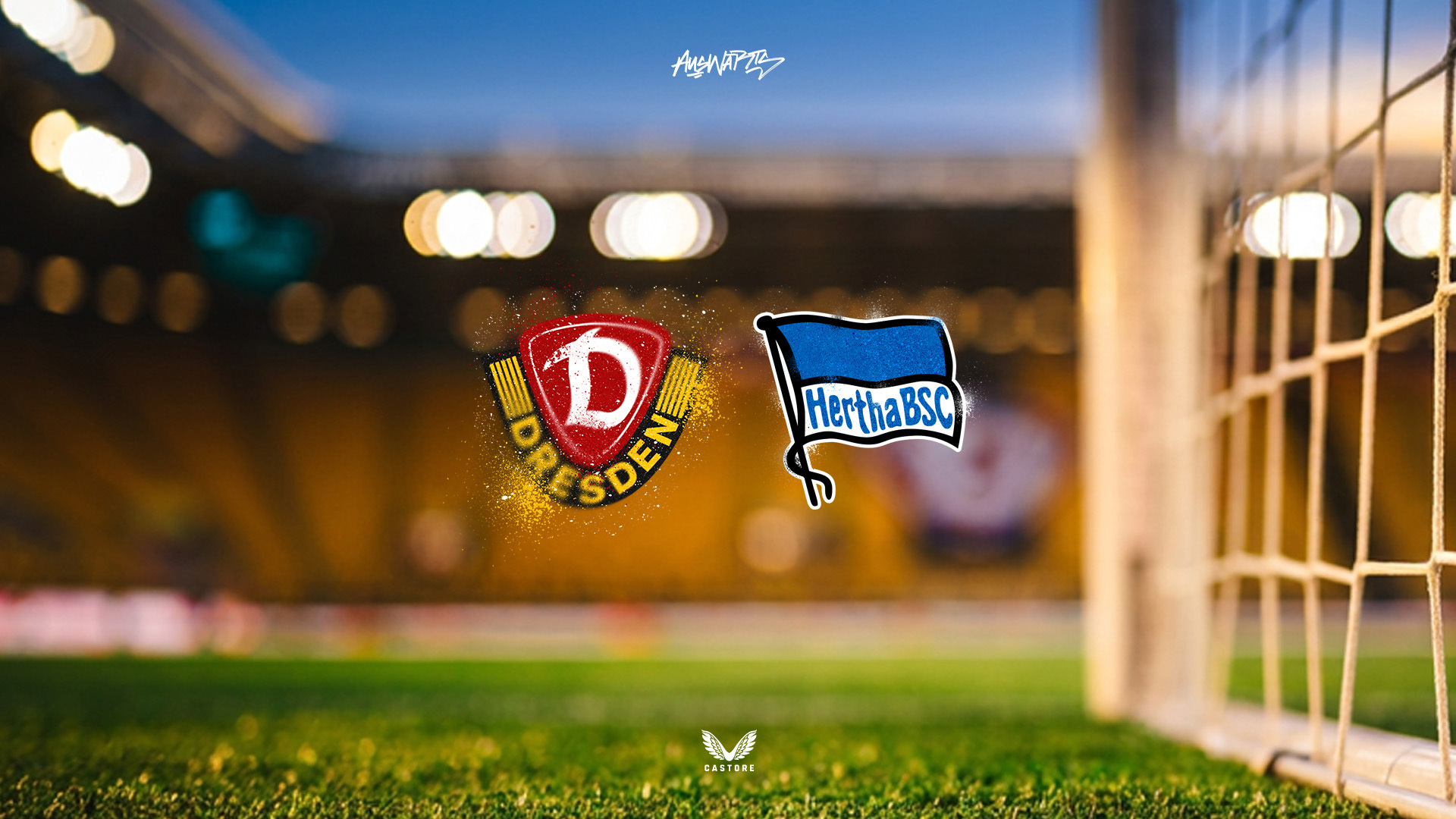 Die Ticketgrafik für das Auswärtsspiel in Dresden.