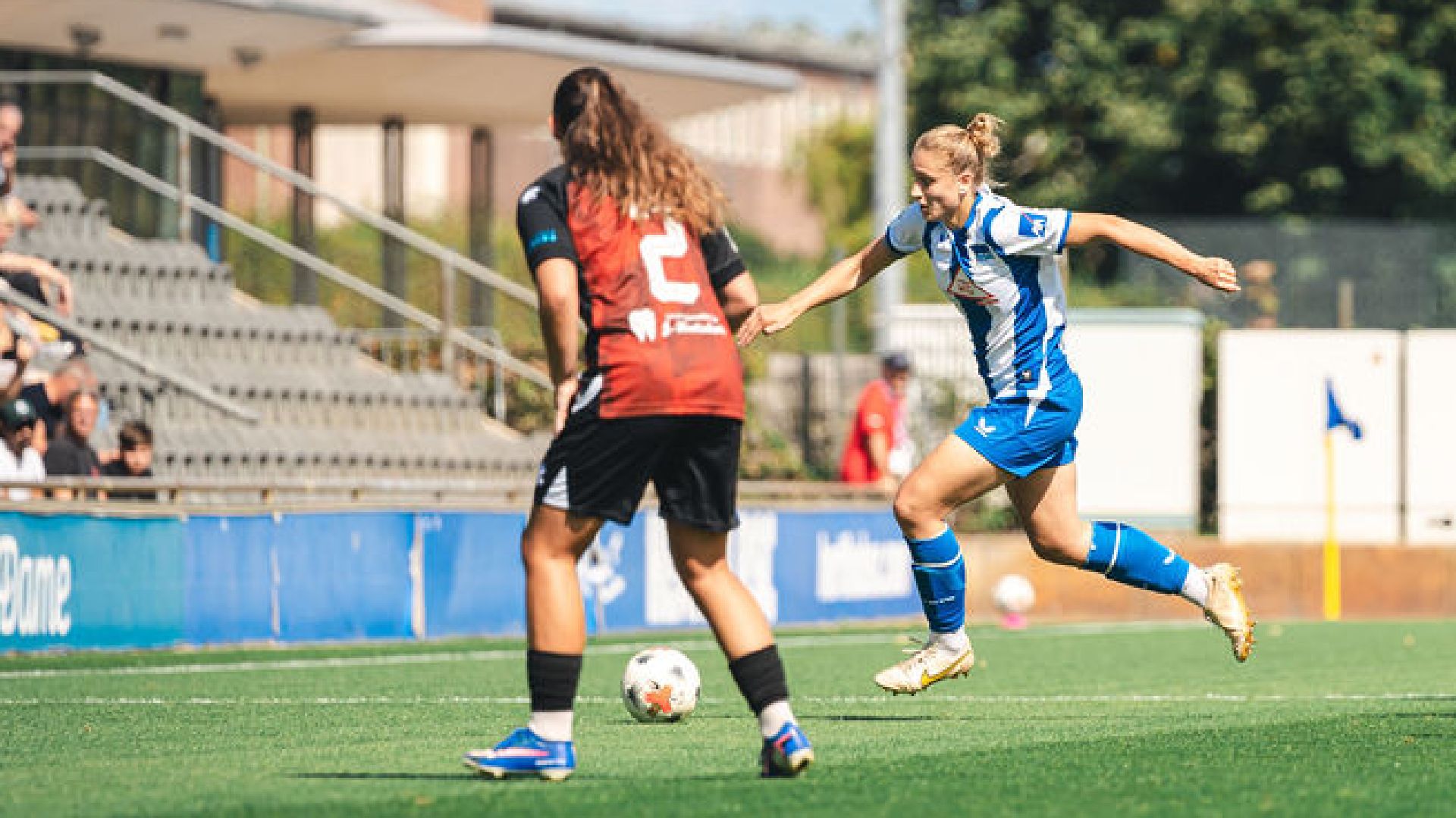 Mieke Schiemann schlägt einen Pass.