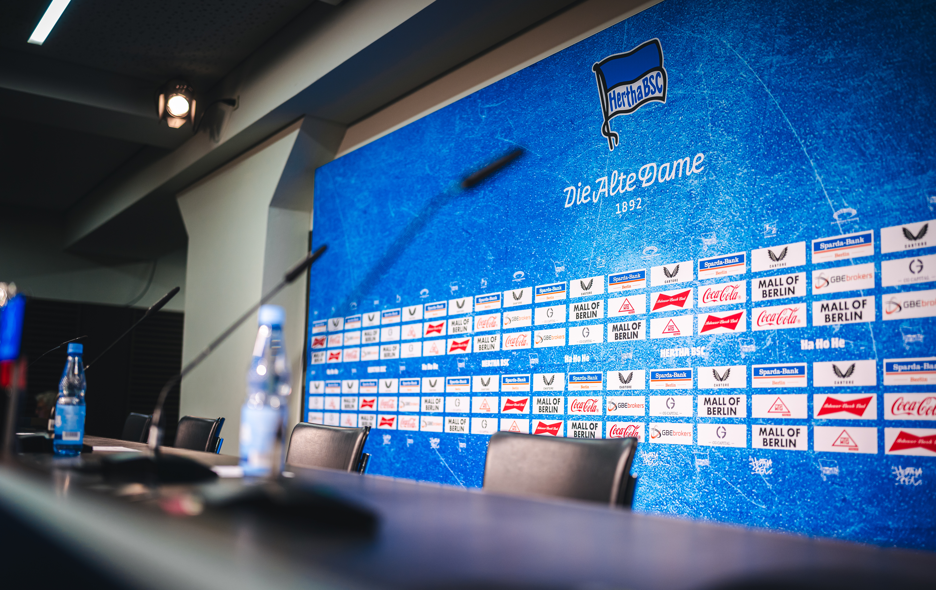 Der Medienraum im Berliner Olympiastadion.