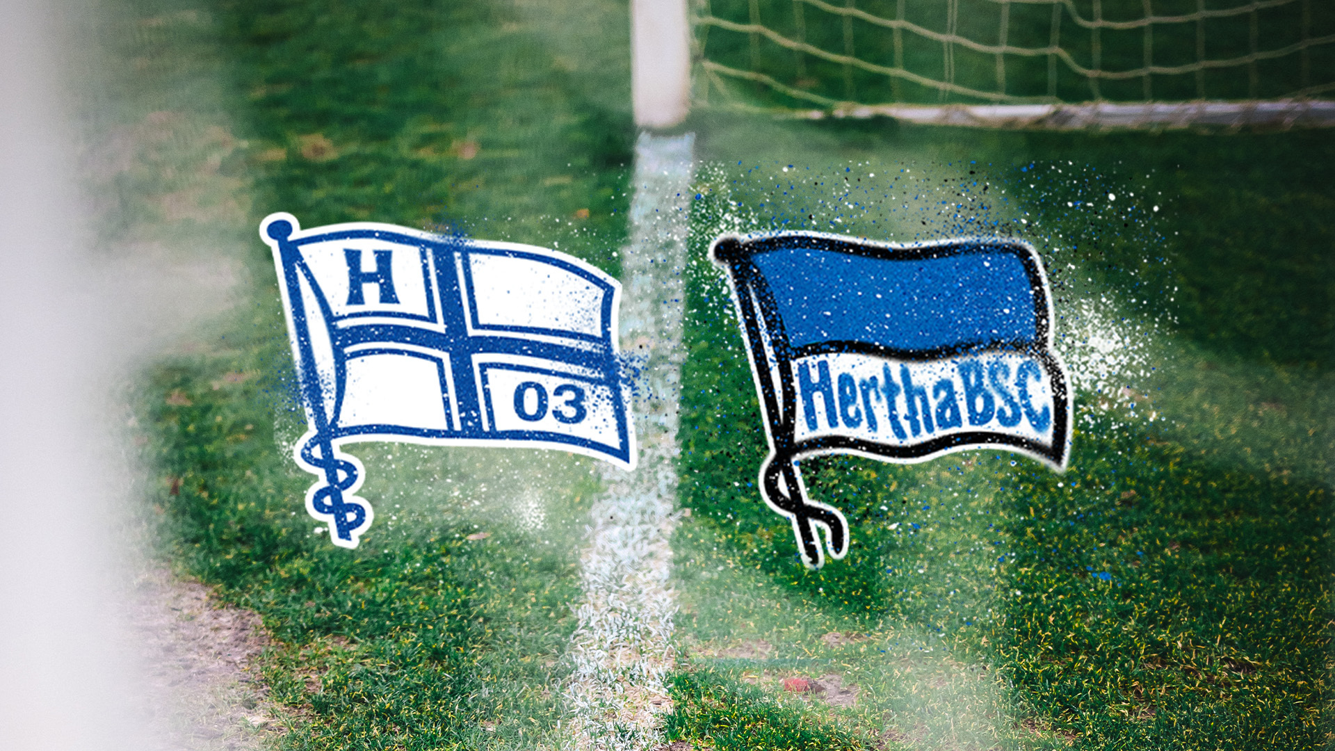 Ankündigungsgrafik für den Test zwischen dem F.C. Hertha 03 Zehlendorf und Hertha BSC.
