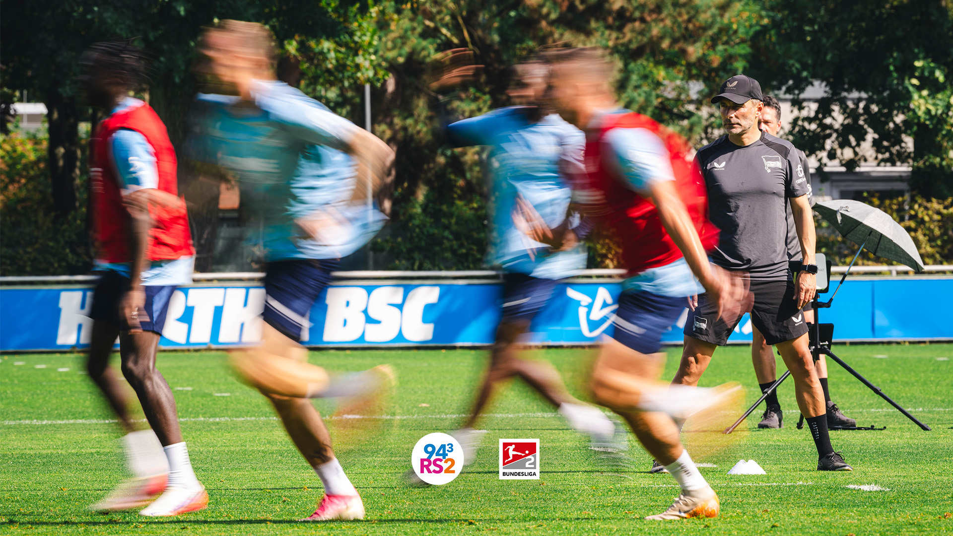 Unsere Herthaner beim Training.