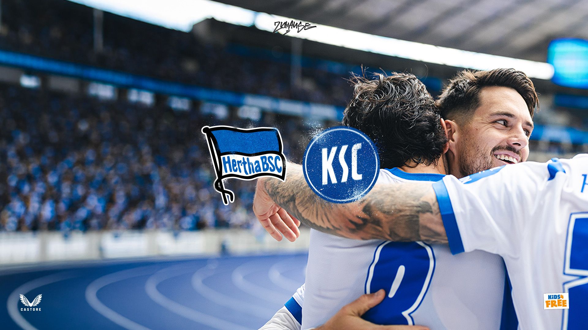 Die Ticketgrafik für das Heimspiel gegen den KSC.