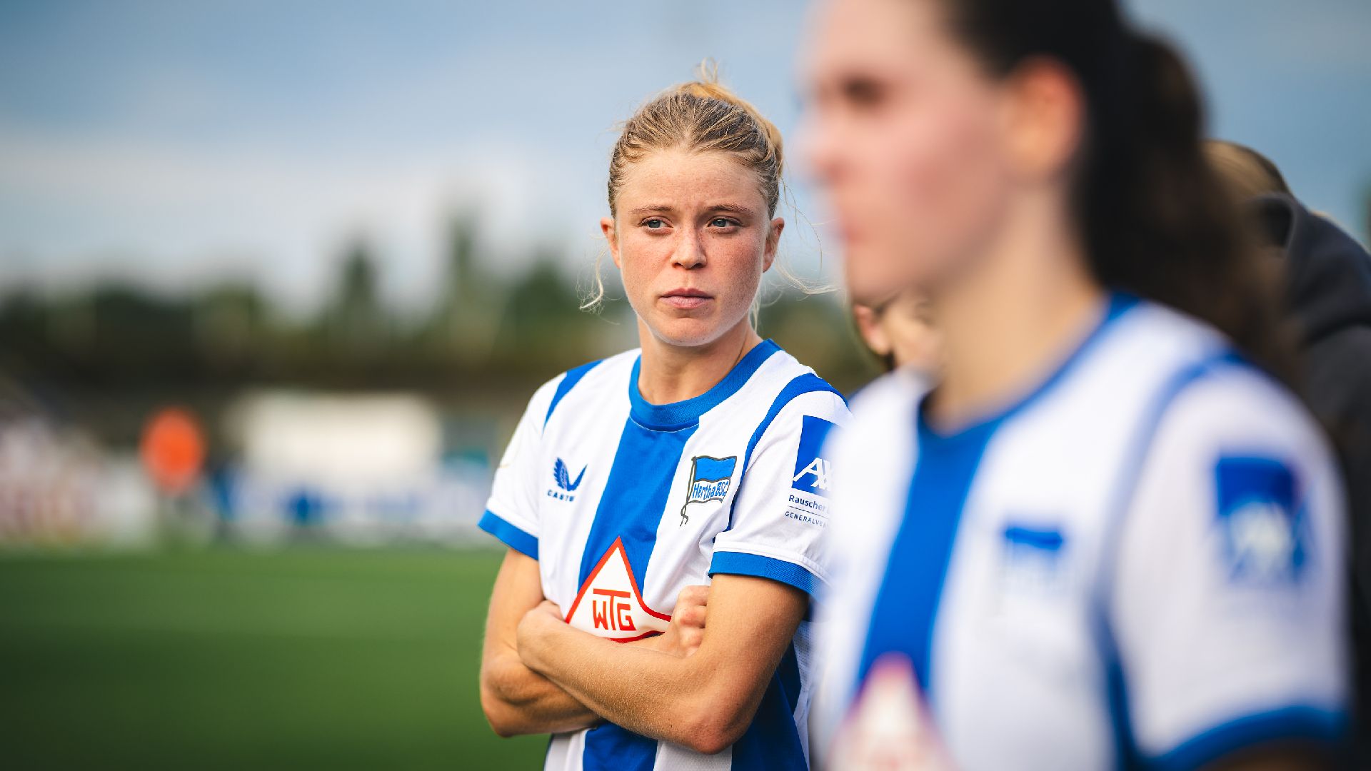 Aurelia Haesler im Stadion auf dem Wurfplatz/Amateurstadion.